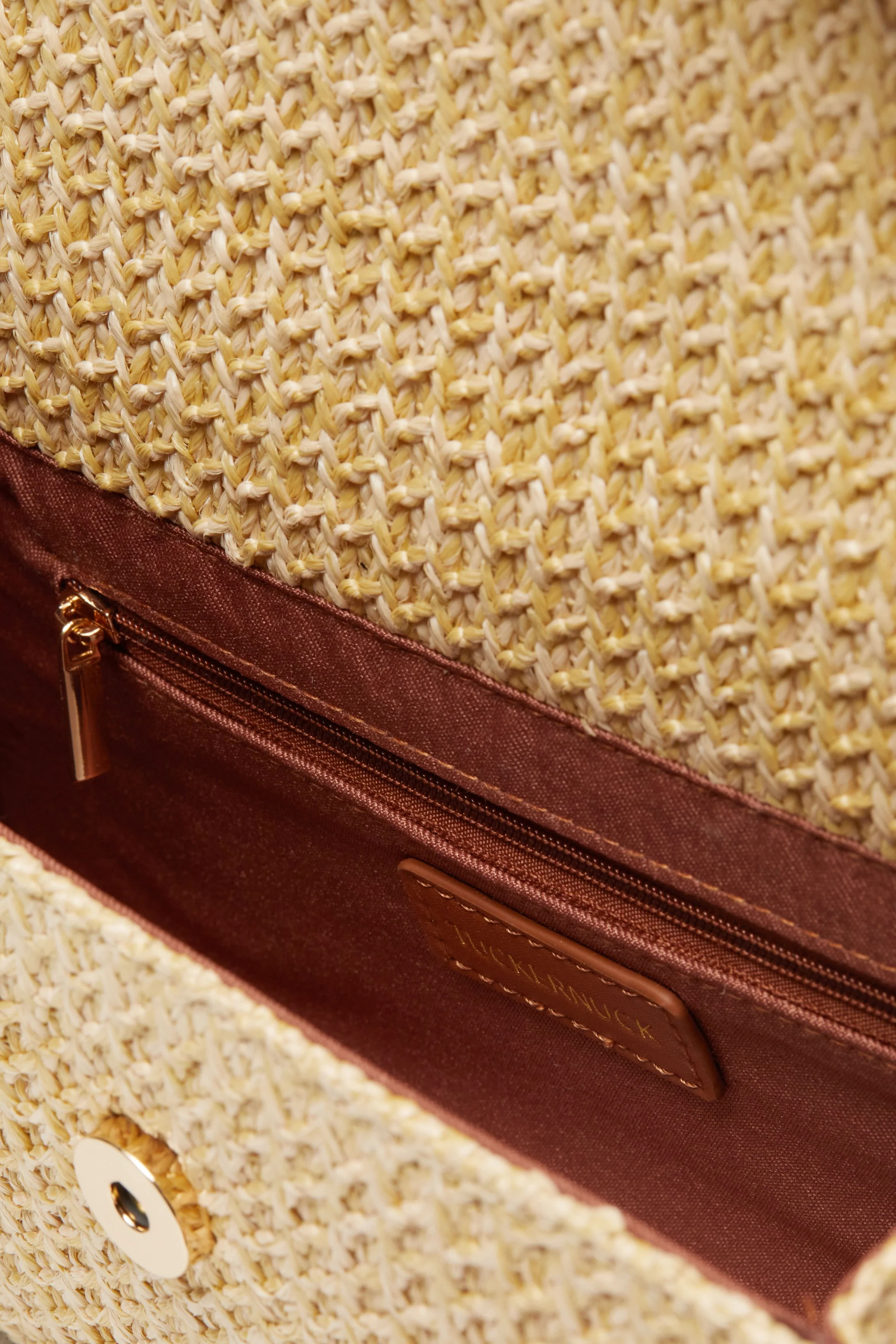 Rowen Raffia Envelope Clutch - Image 5