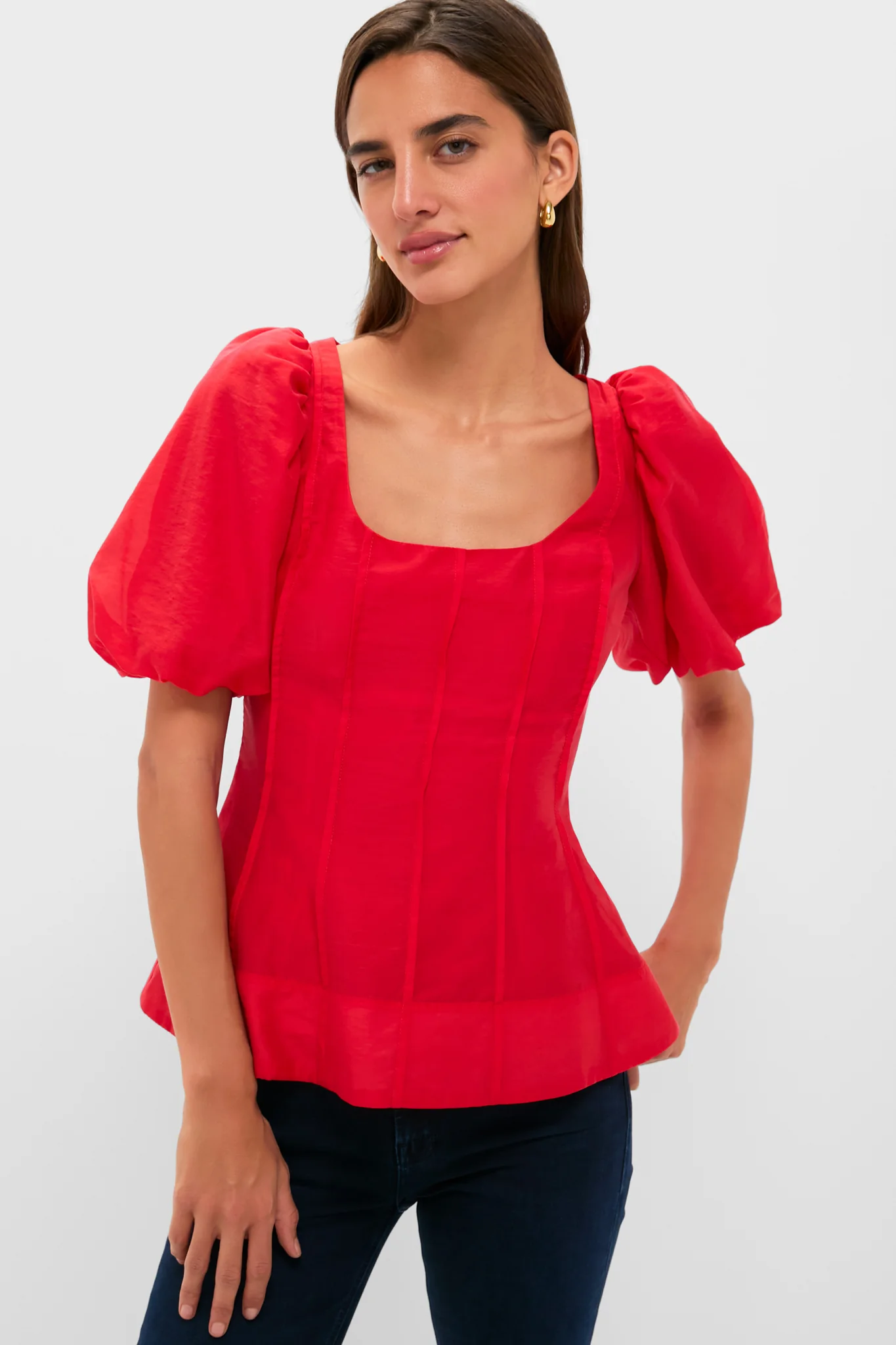 Ruby Taffeta Annalise Blouse