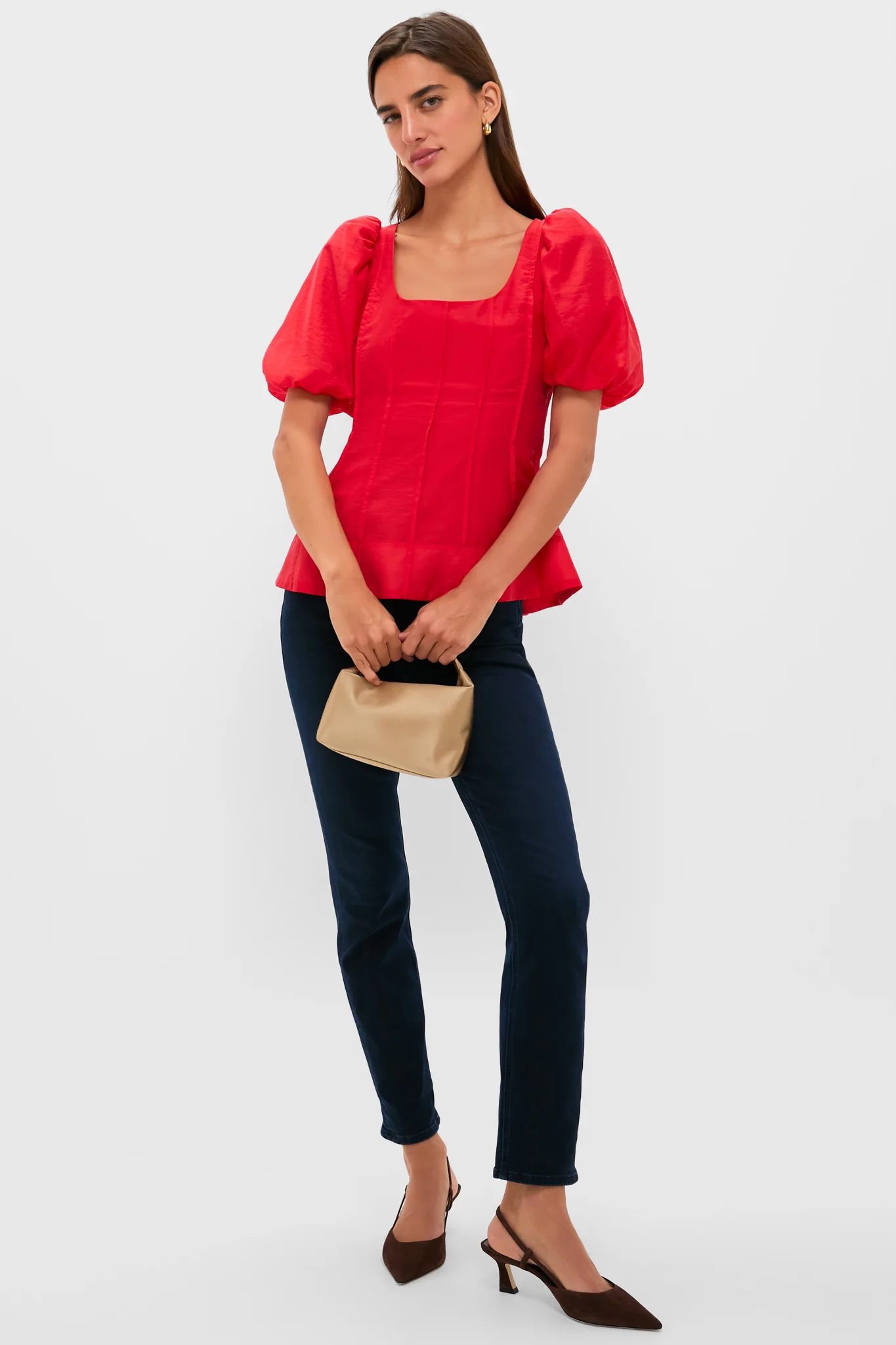 Ruby Taffeta Annalise Blouse - Image 2