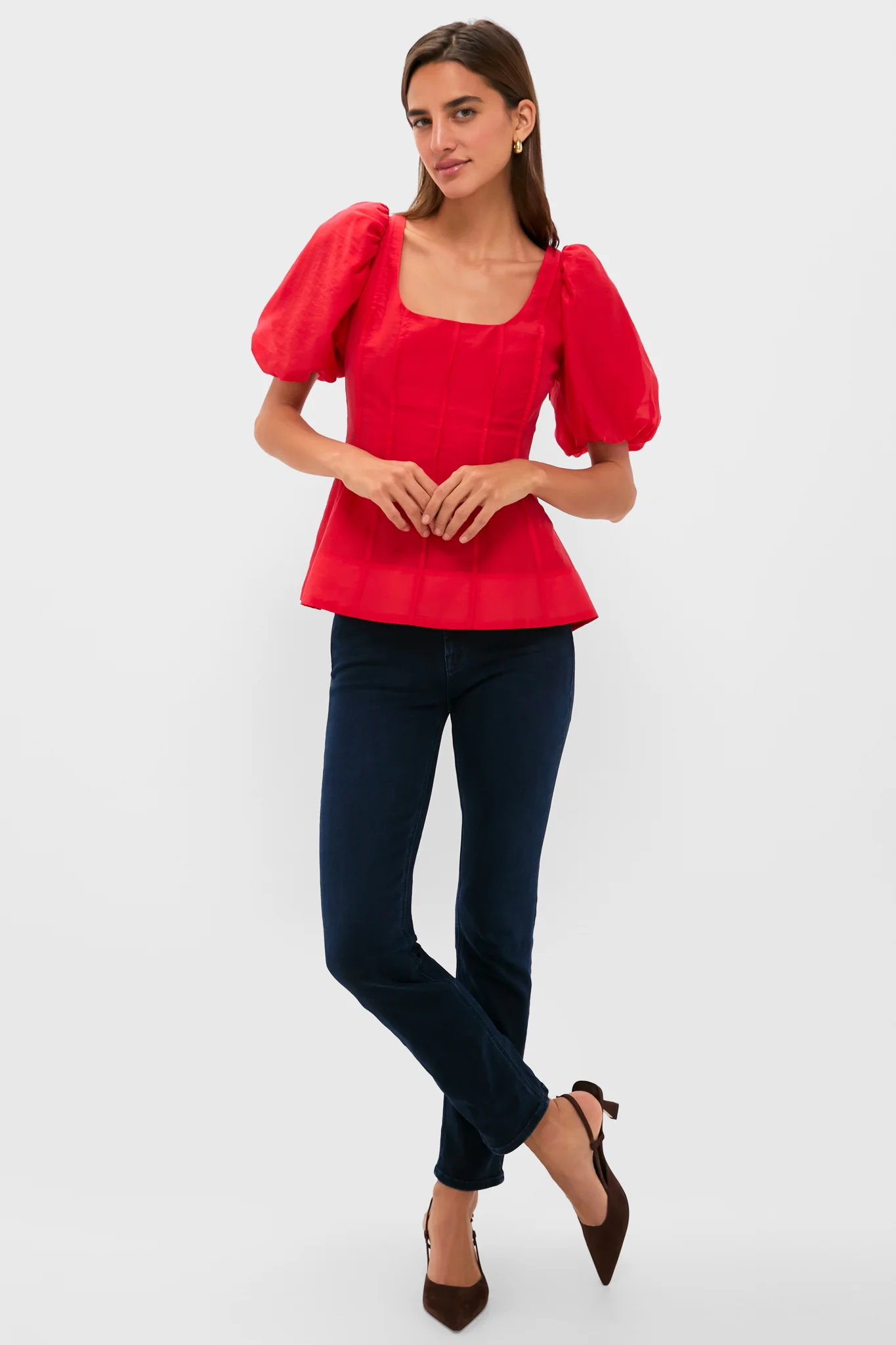 Ruby Taffeta Annalise Blouse - Image 6