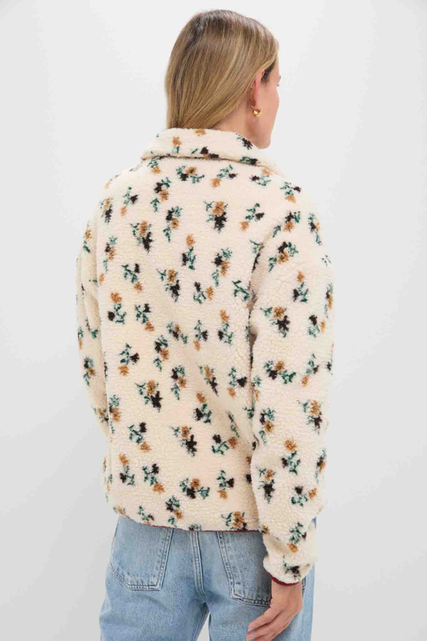 Rust Multi Fleece Aliza Jacket - Image 4