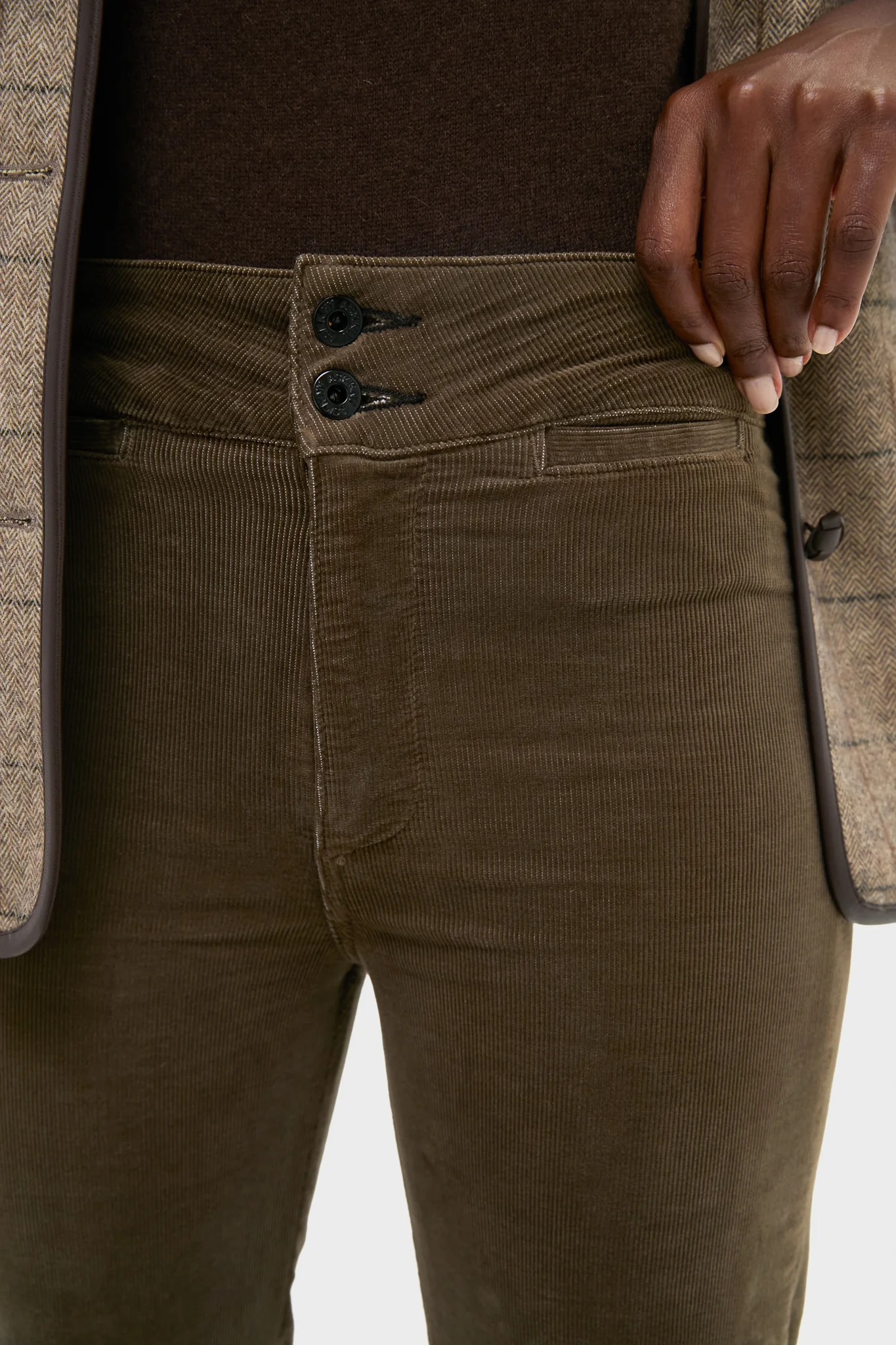 Safari Green Brighton Corduroy Pant - Image 5