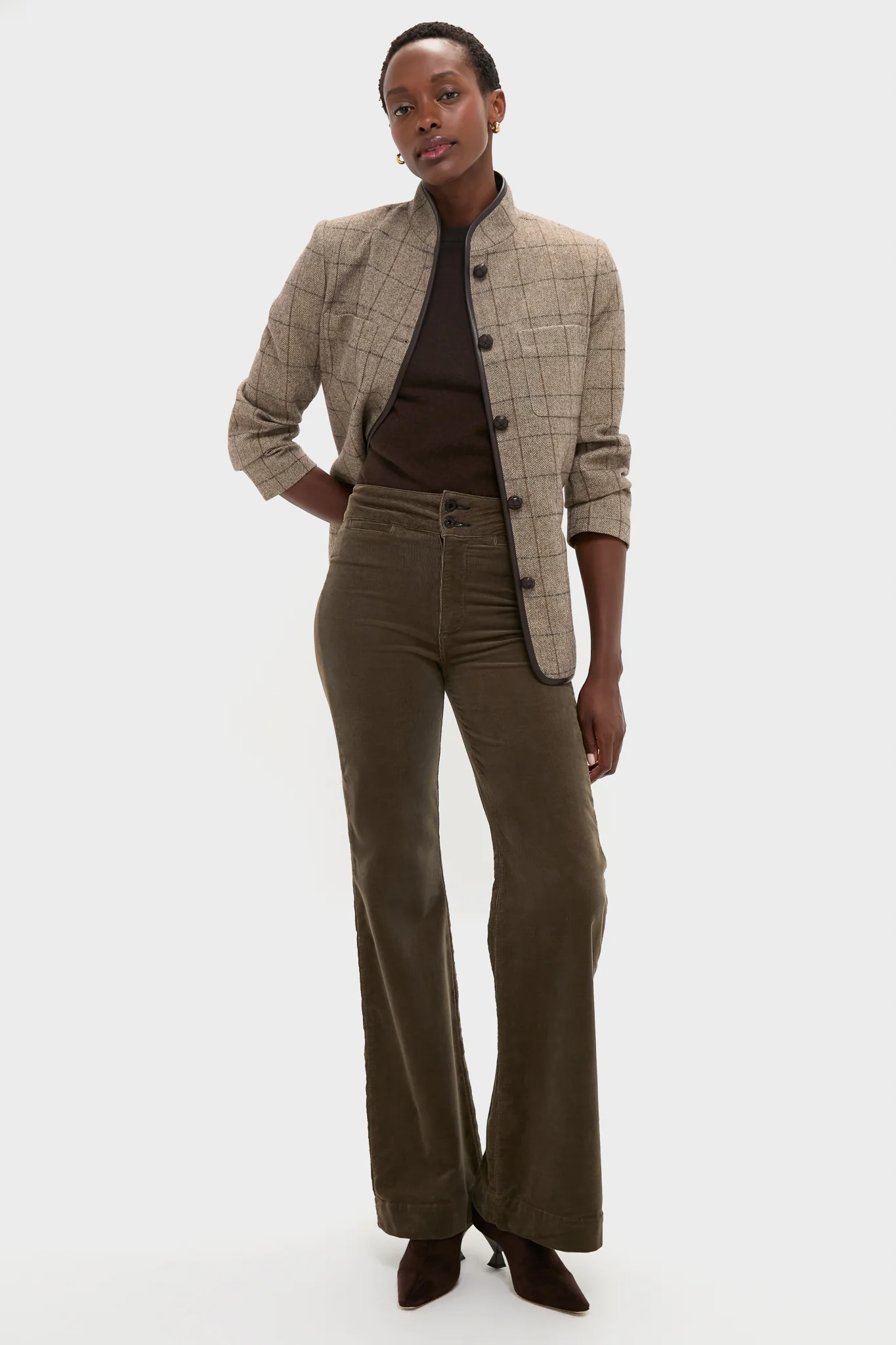Safari Green Brighton Corduroy Pant - Image 6