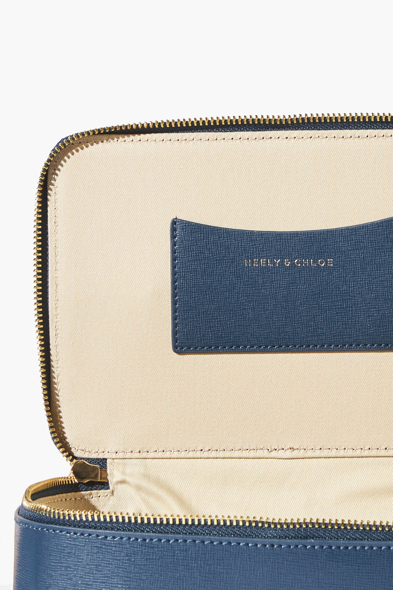 Saffiano Leather Large Vanity Case - Image 3