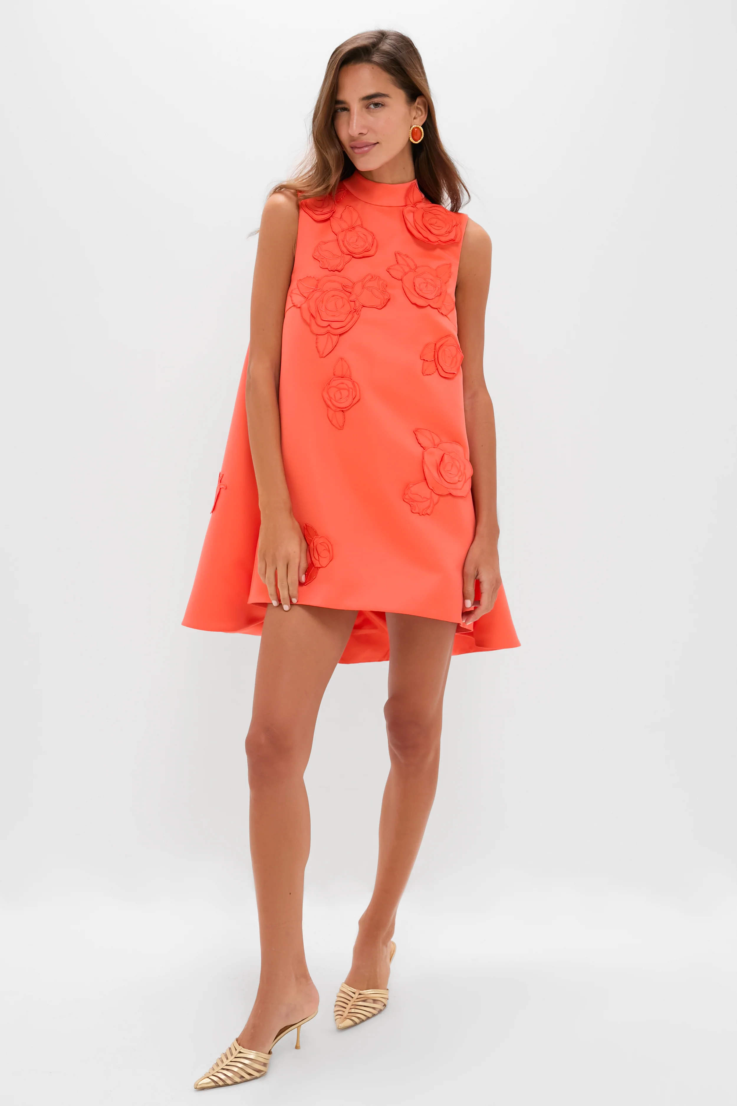Saffron Fallon Applique Floral Mini Dress - Image 6