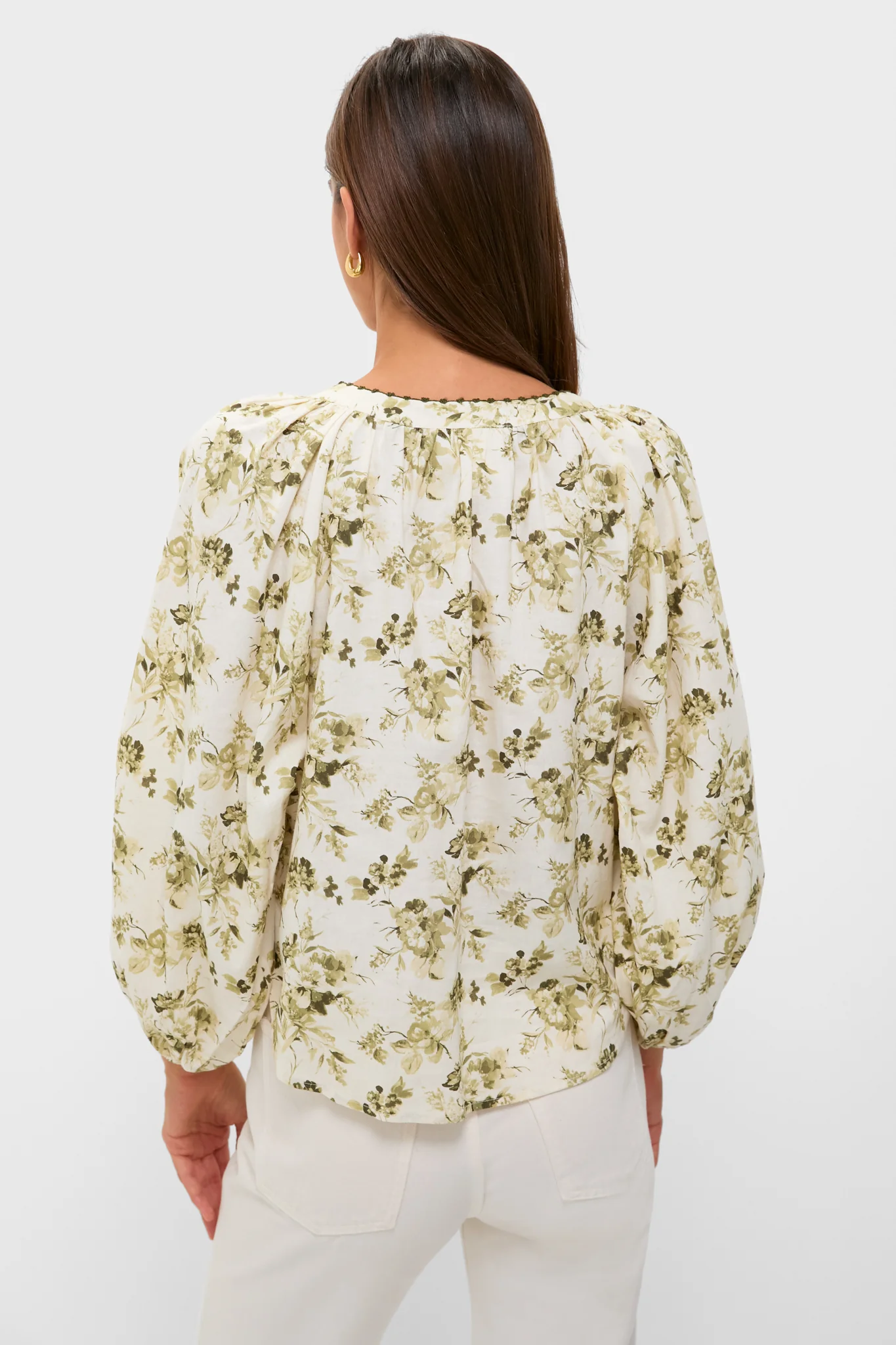 Sage & Ivory Floral Stella Blouse - Image 4