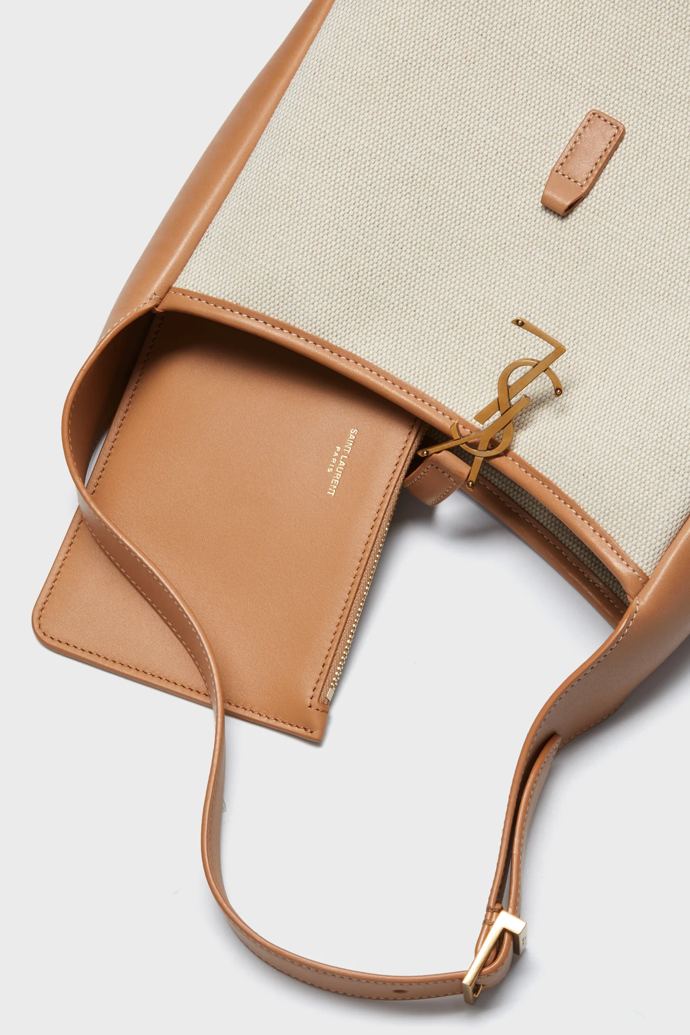 Saint Laurent Canvas Small Le 5 A 7 Hobo Bag - Image 6