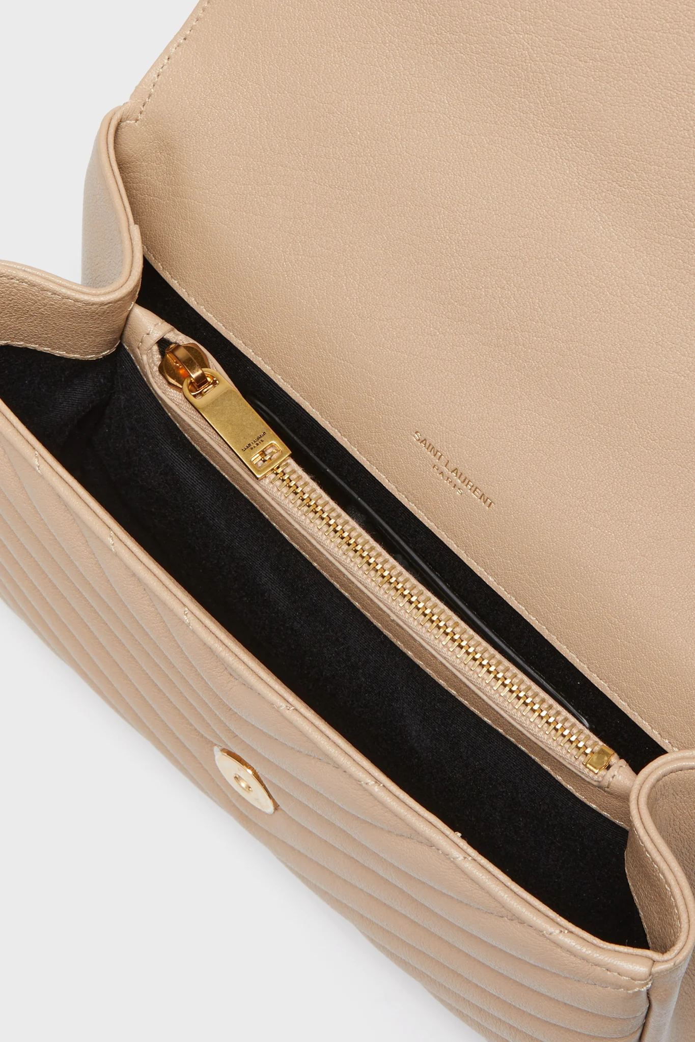 Saint Laurent Dark Beige Medium College Chain Bag - Image 5