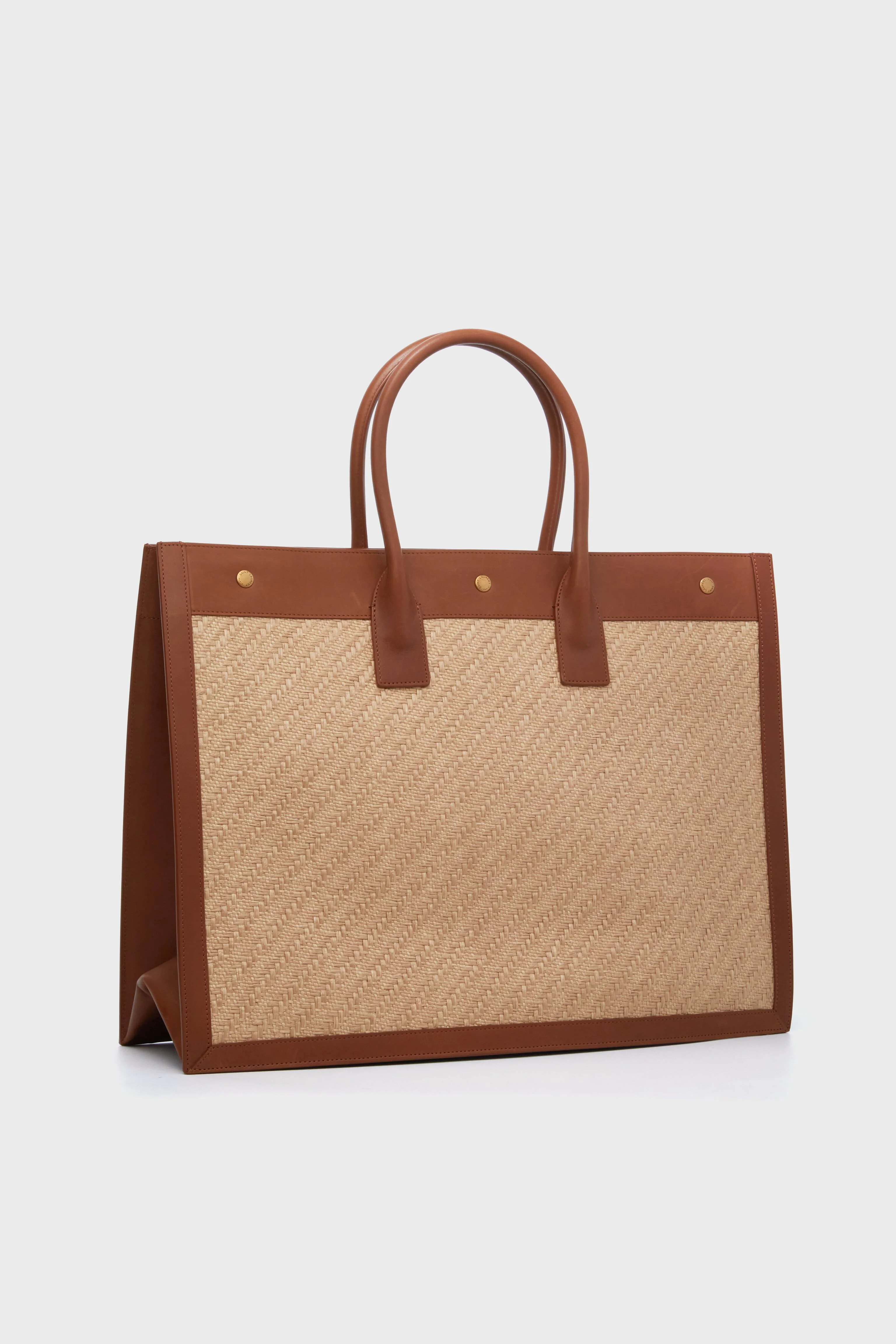 Saint Laurent Natural Sand Rive Gauche Tote Bag - Image 4