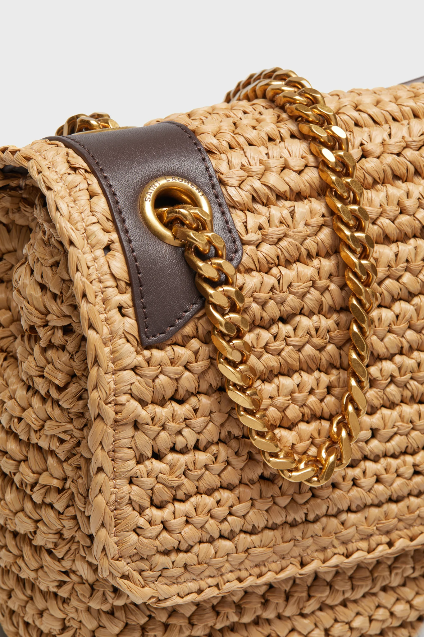 Saint Laurent Raffia Medium Niki Chain Bag - Image 4