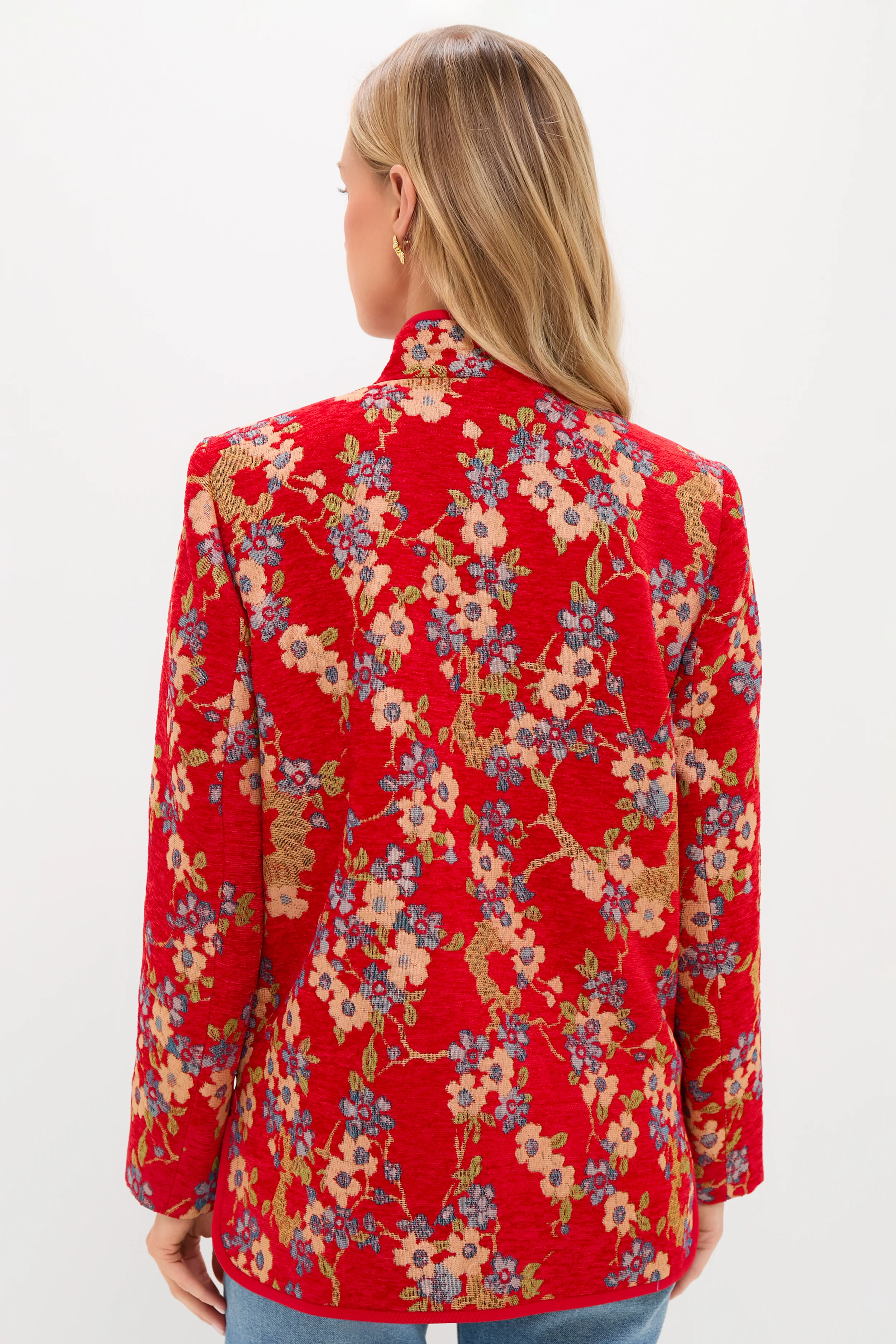 Sakura Blossom Chenille Jacquard Harrison Jacket - Image 4