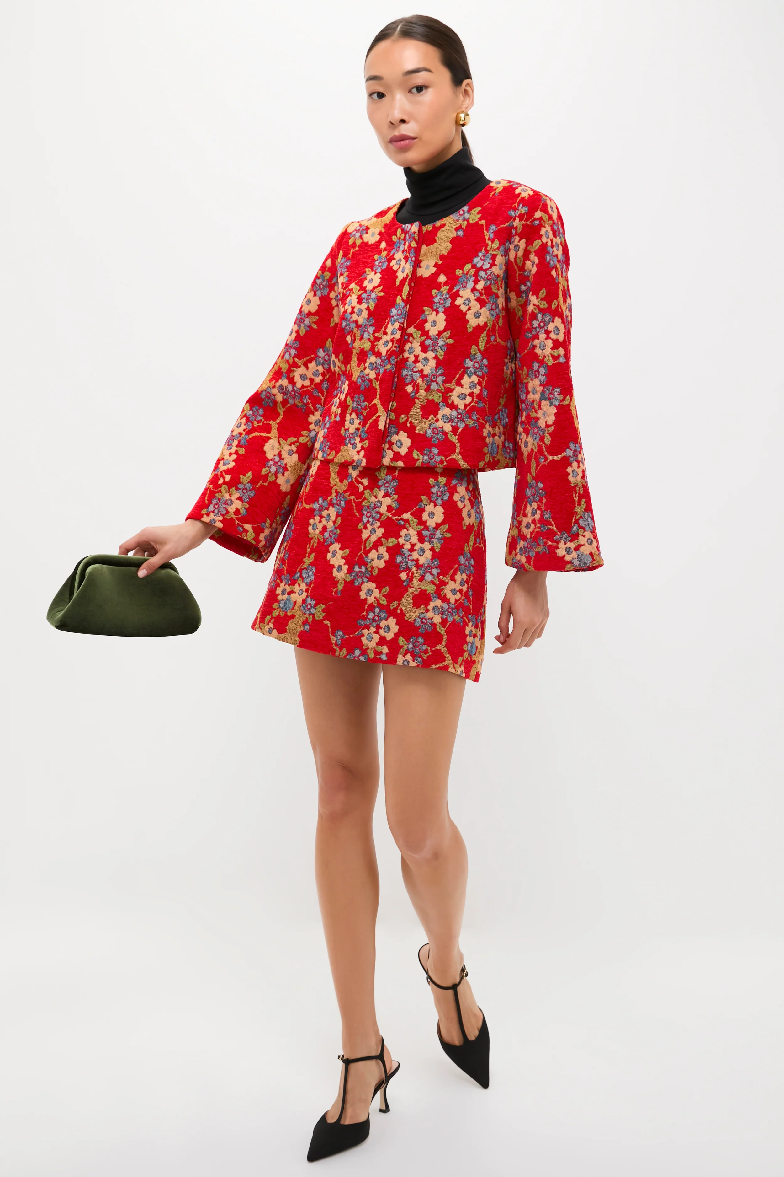 Sakura Blossom Chenille Jacquard Maxine Jacket - Image 7