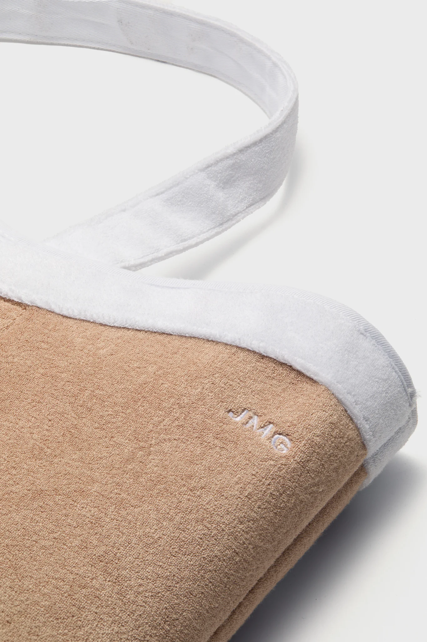 Sand and White Terrycloth August Tote - Image 2