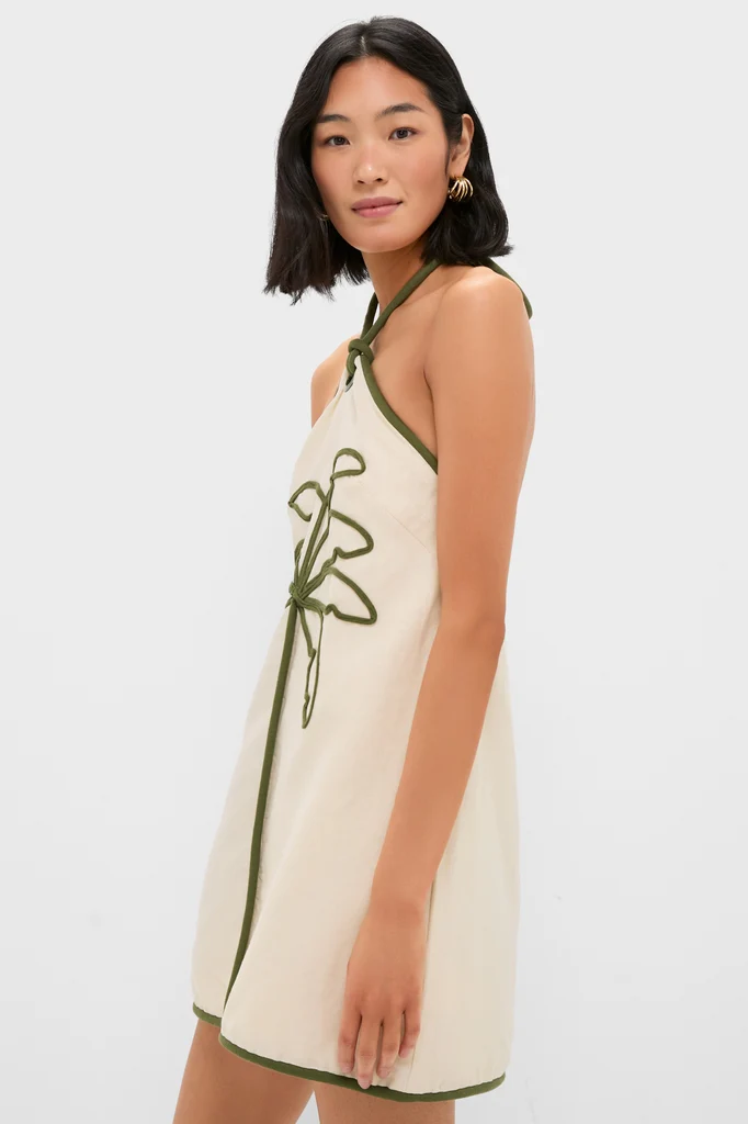 Sand Coconut Sleeveless Mini Dress - Image 2