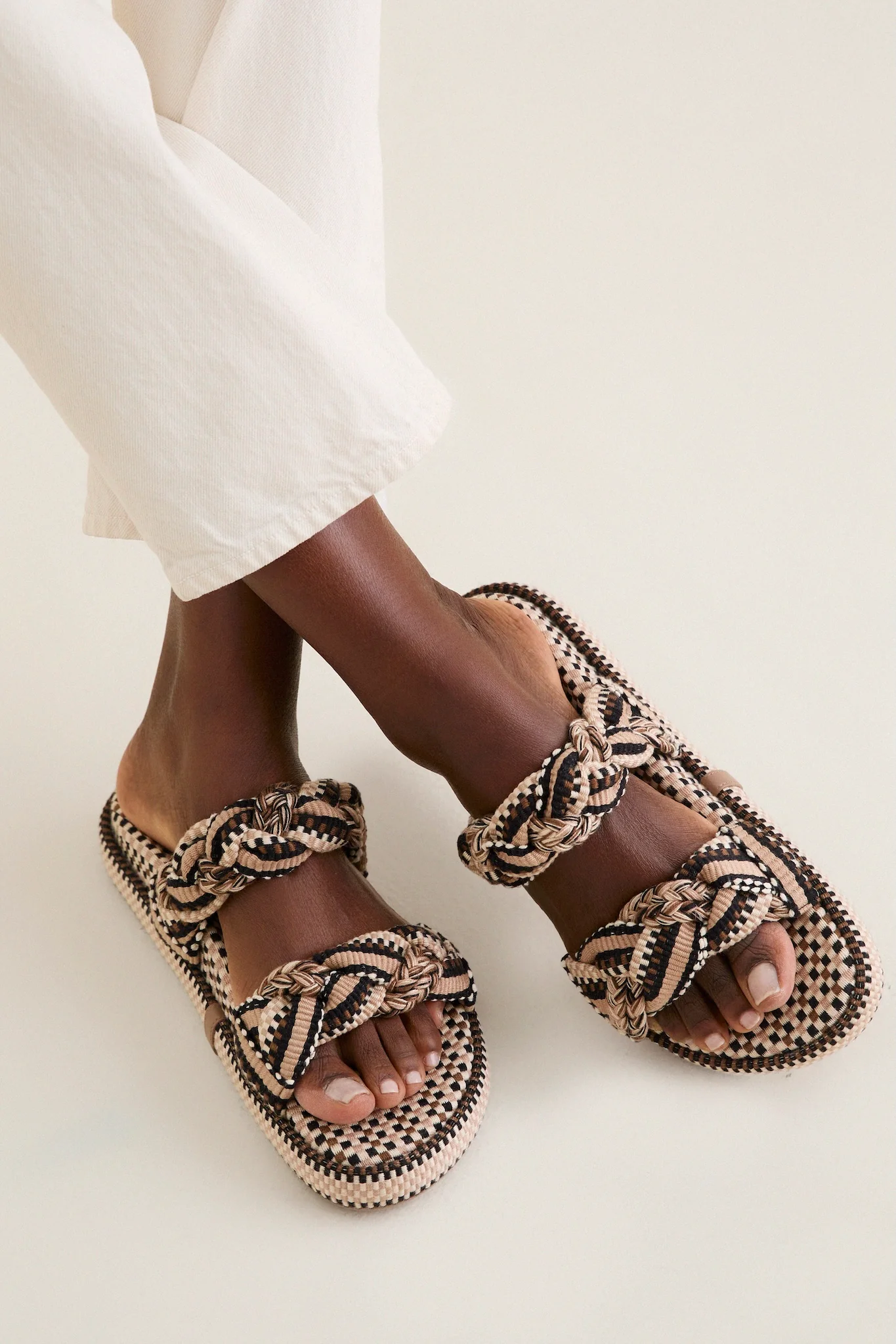 Sand Daniela Two Band Sandals - Image 2