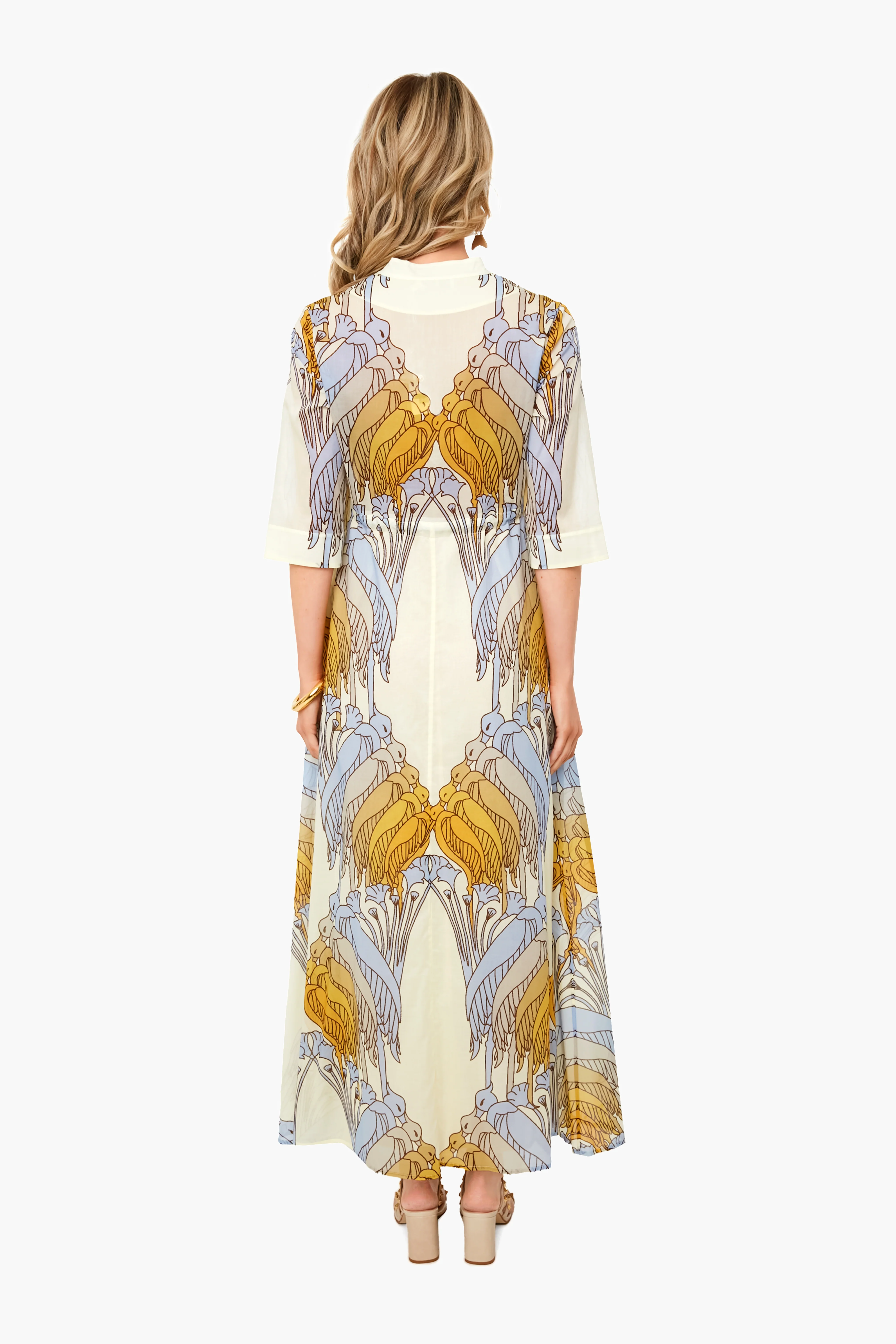 Sand Deco Crane Geo Printed Dress - Image 4
