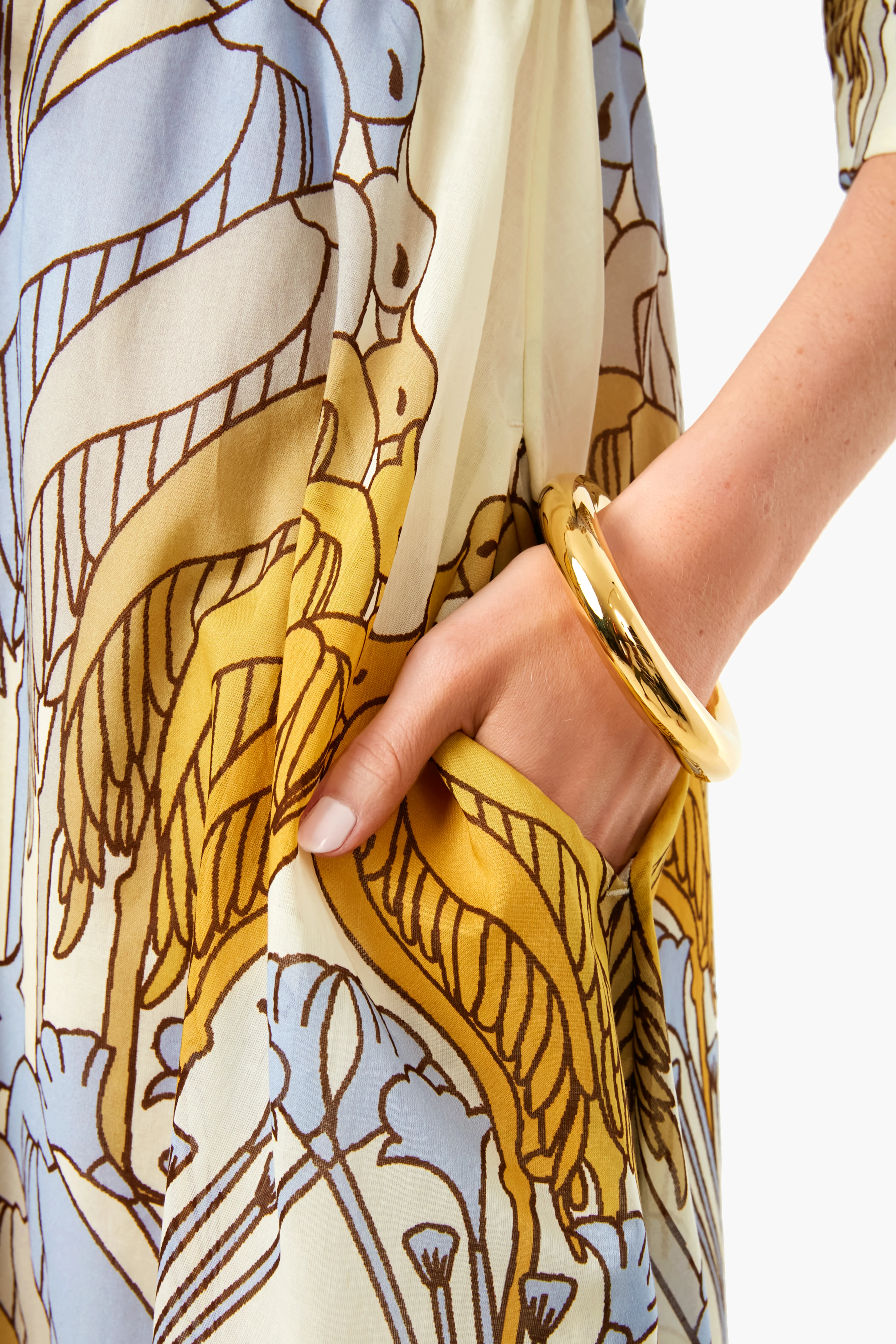 Sand Deco Crane Geo Printed Dress - Image 5