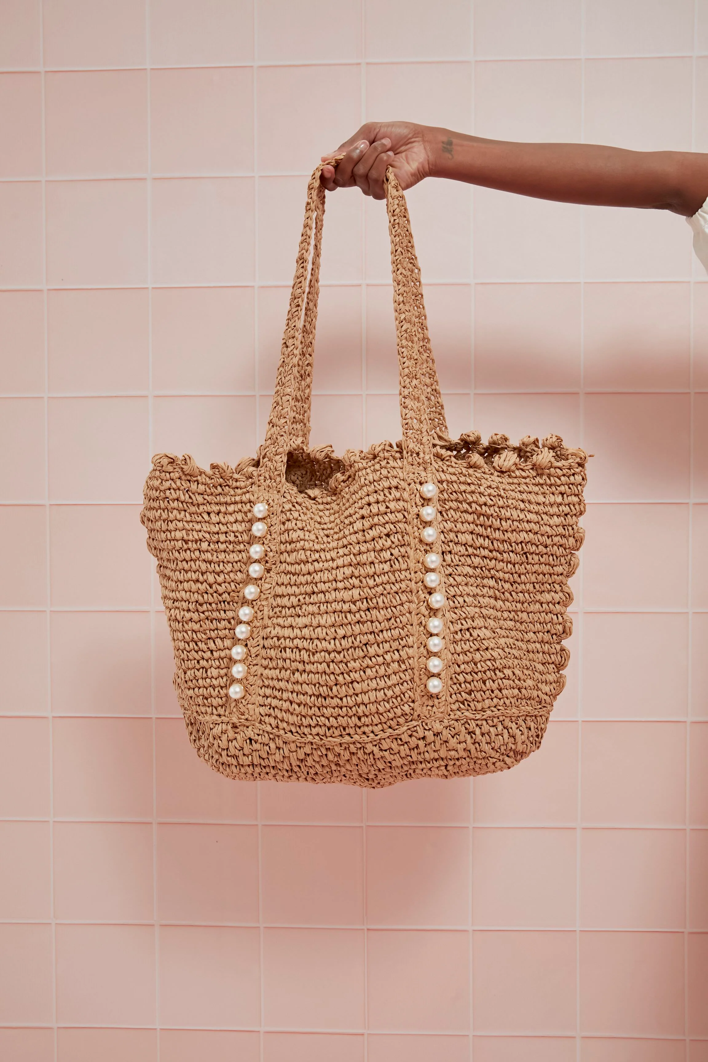 Sand Lisbeth Pearl Tote - Image 7