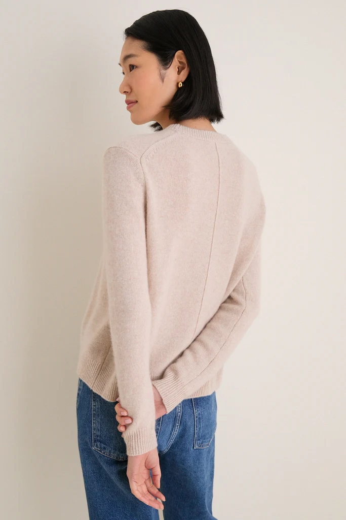 Sandstone Cashmere Bodie Boyfriend Crewneck - Image 4