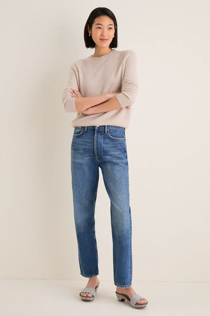 Sandstone Cashmere Bodie Boyfriend Crewneck - Image 6