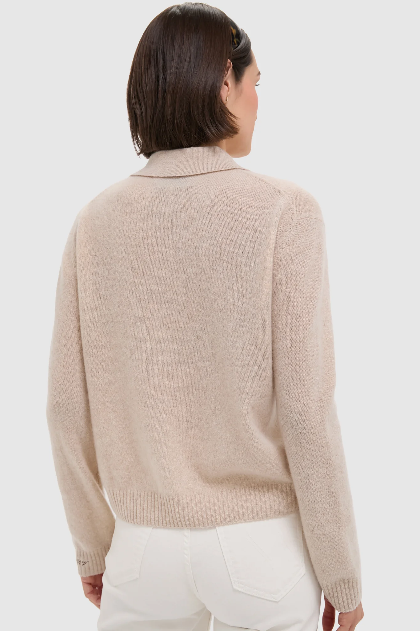 Sandstone Cashmere Cassidy Polo Sweater - Image 5
