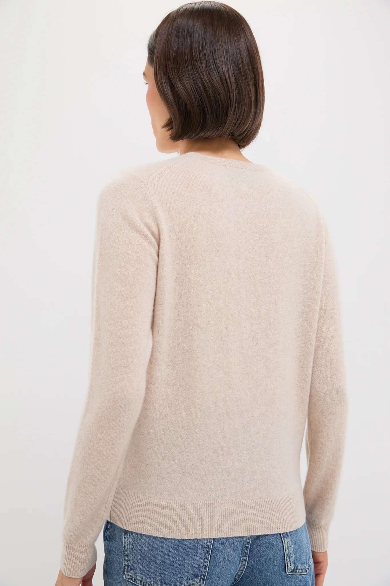Sandstone Cashmere Crewneck Sweater - Image 4