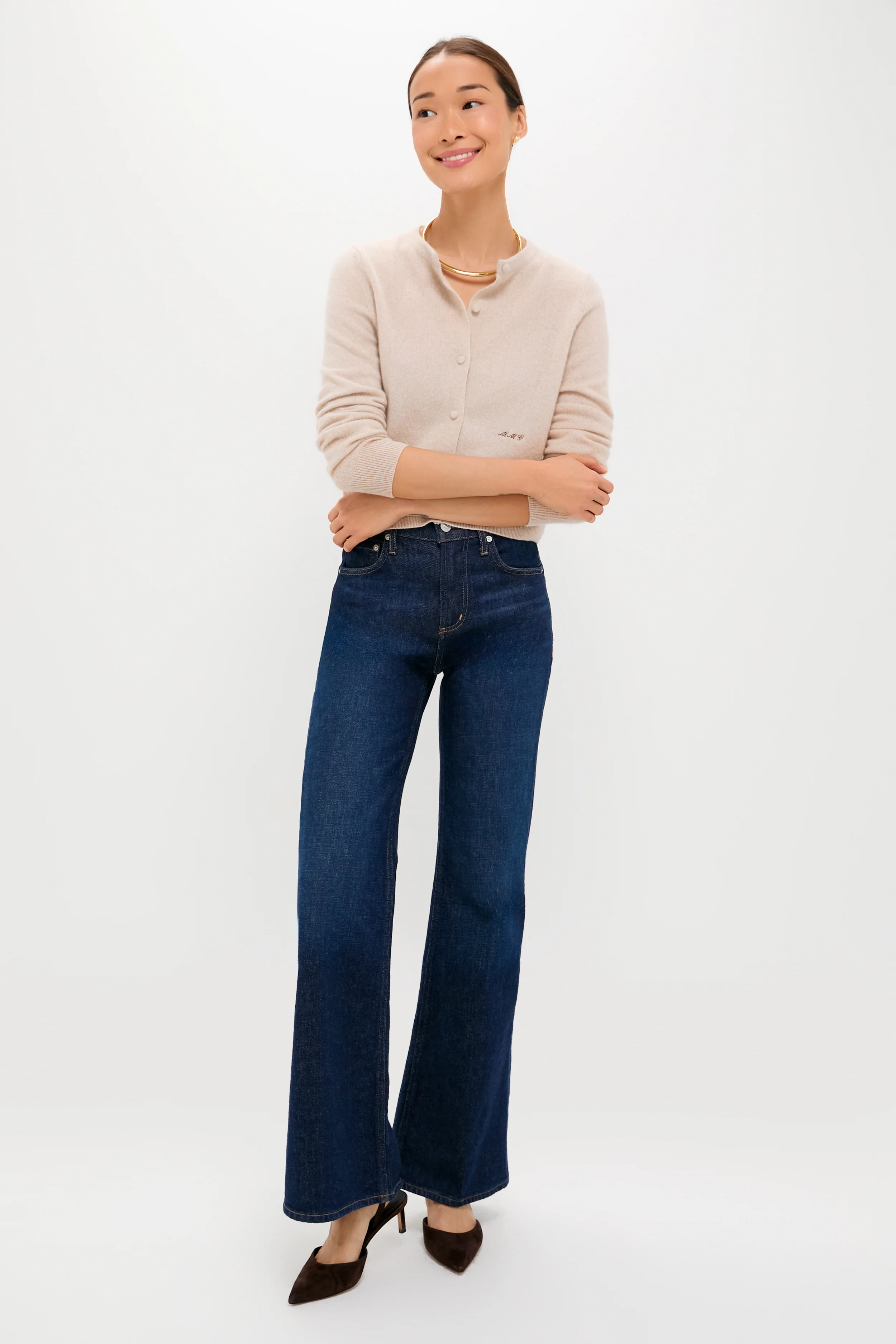 Sandstone Cashmere Riley Cardigan - Image 6
