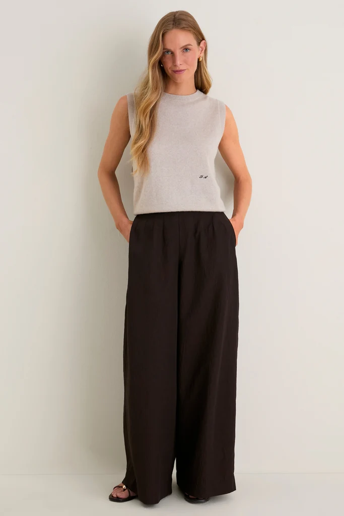 Sandstone Cashmere Sleeveless Ava Shell - Image 6
