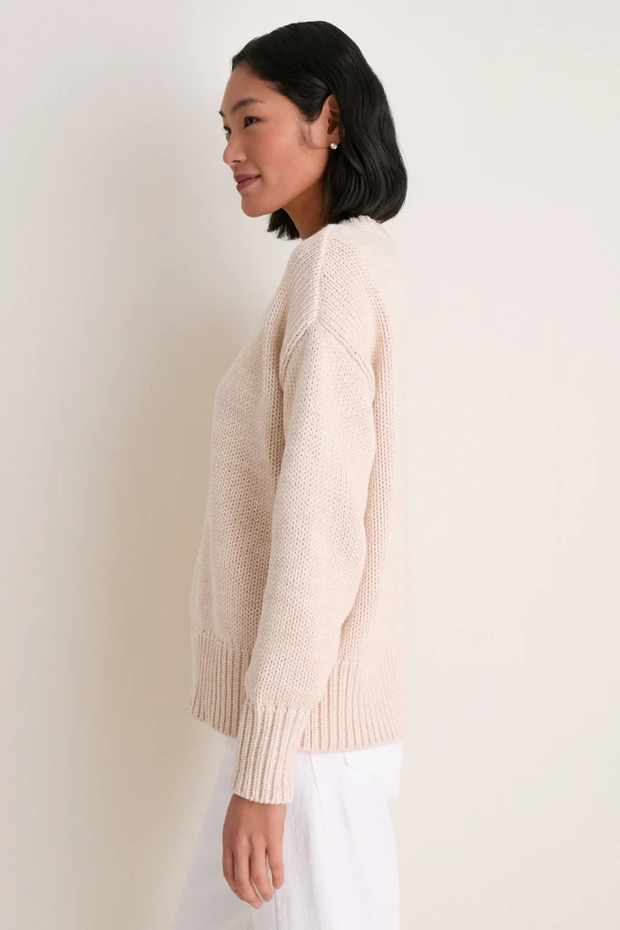 Sandstone Cotton Cliff Crewneck Sweater - Image 3