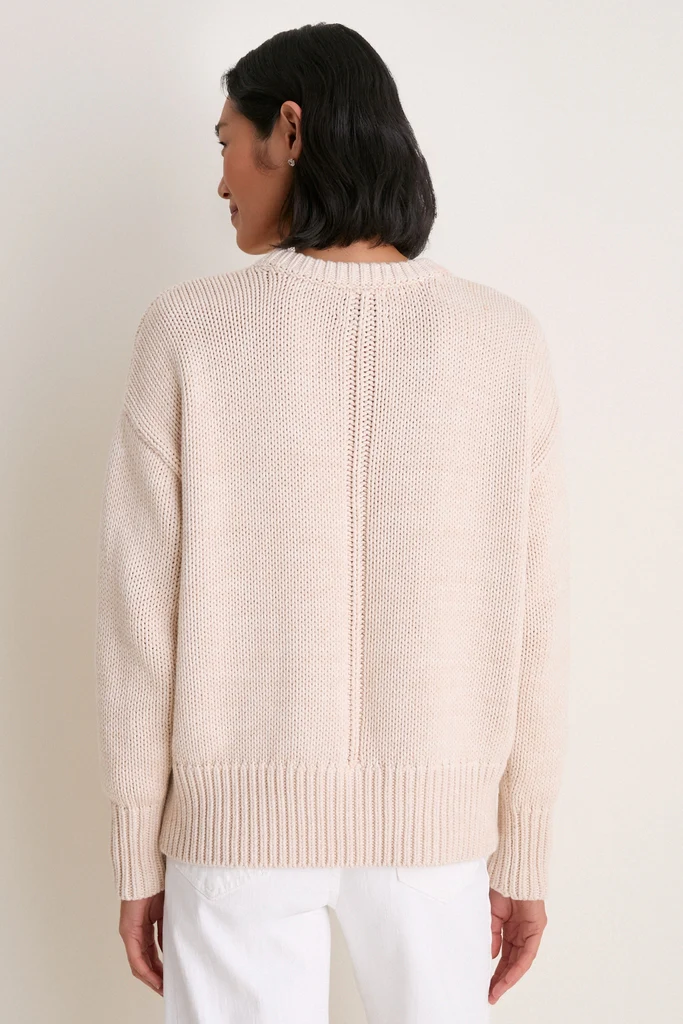 Sandstone Cotton Cliff Crewneck Sweater - Image 4