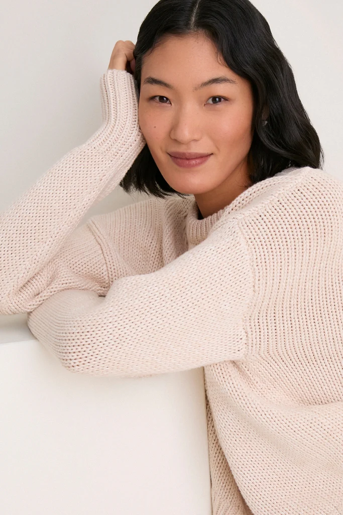 Sandstone Cotton Cliff Crewneck Sweater - Image 5