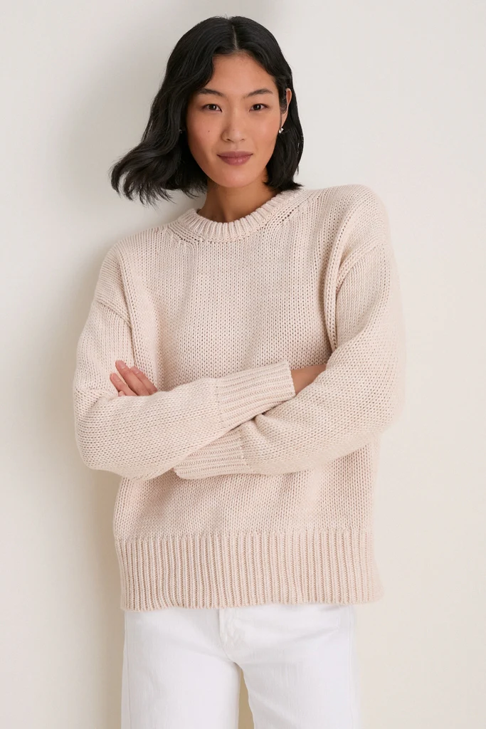 Sandstone Cotton Cliff Crewneck Sweater - Image 7