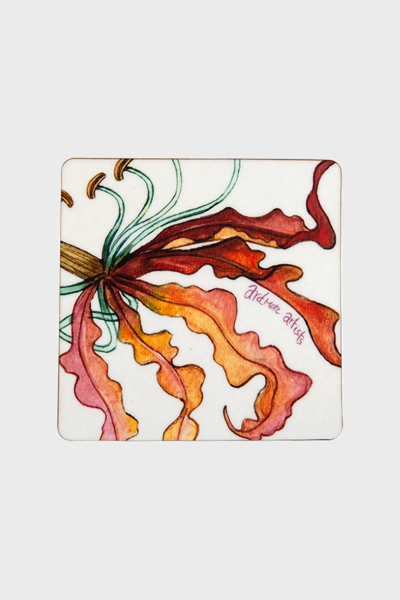 Sandstone Flame Lily Crocodile Coasters - Image 2
