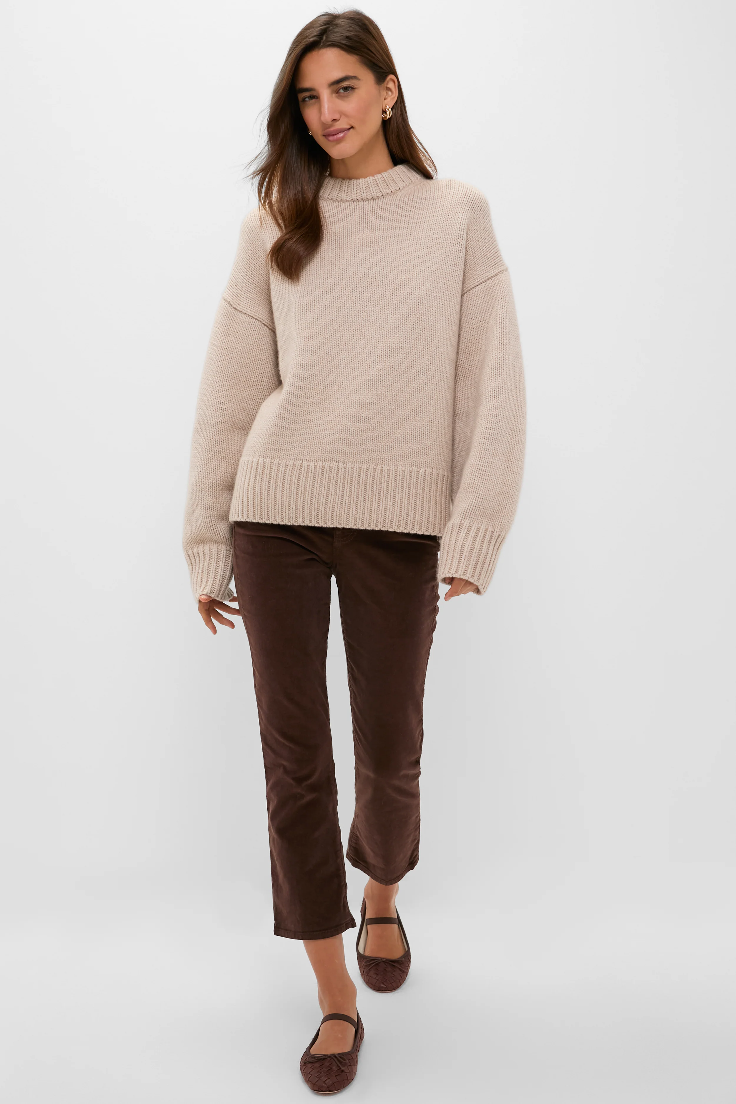 Sandstone Genevieve Cashmere Wool Blend Crewneck Sweater - Image 3