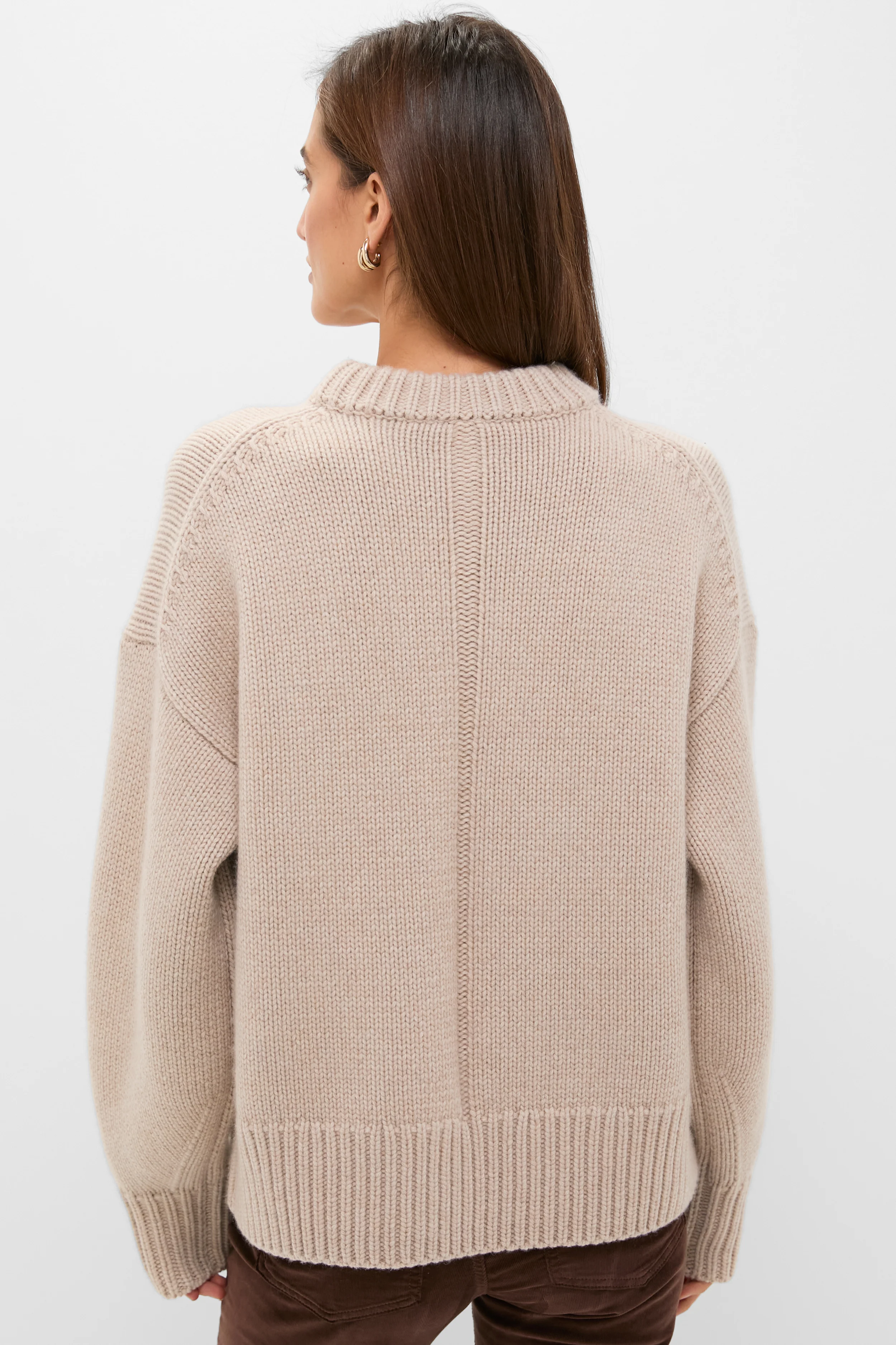 Sandstone Genevieve Cashmere Wool Blend Crewneck Sweater - Image 4