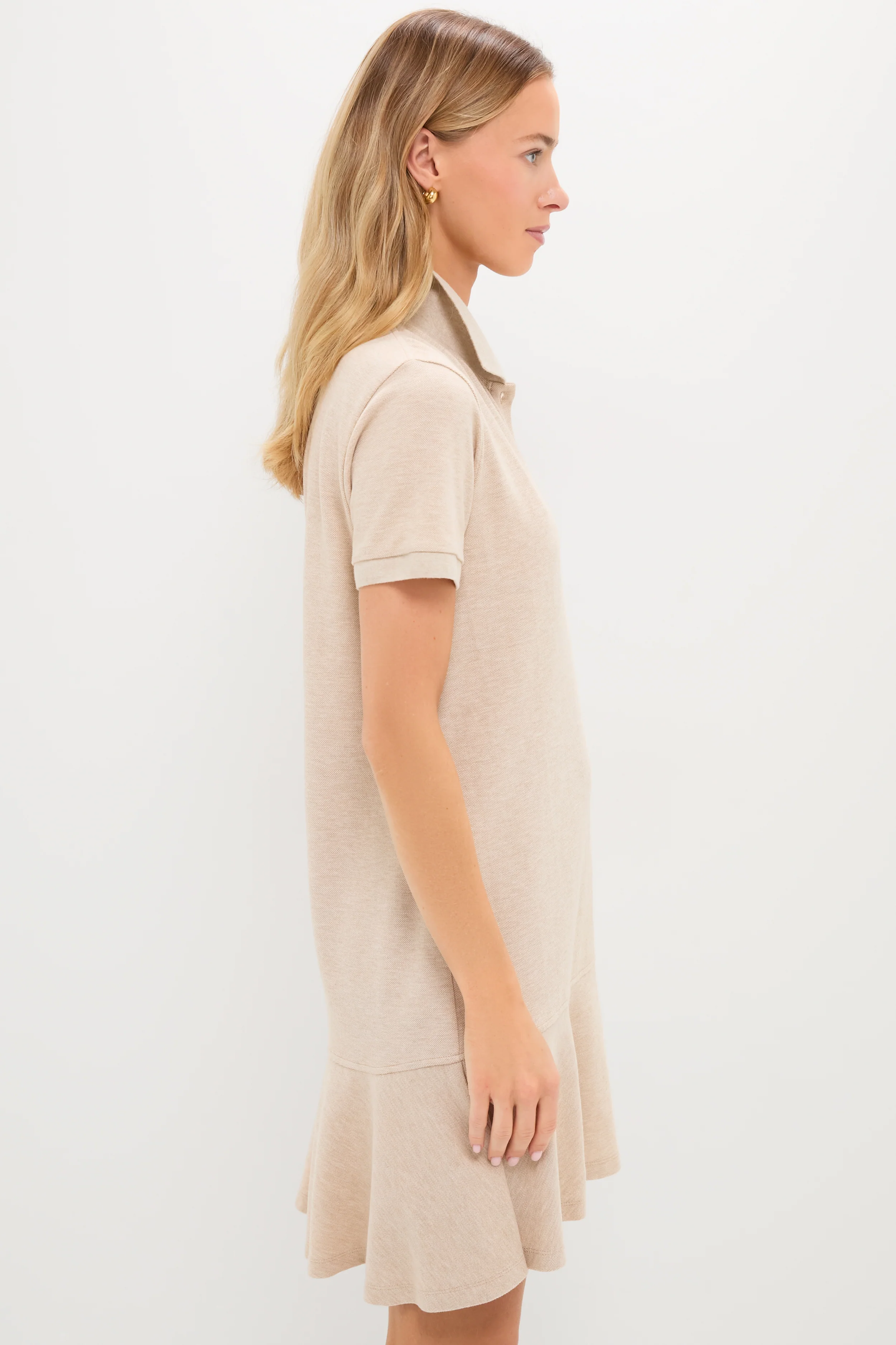 Sandstone Pique May Polo Dress - Image 3