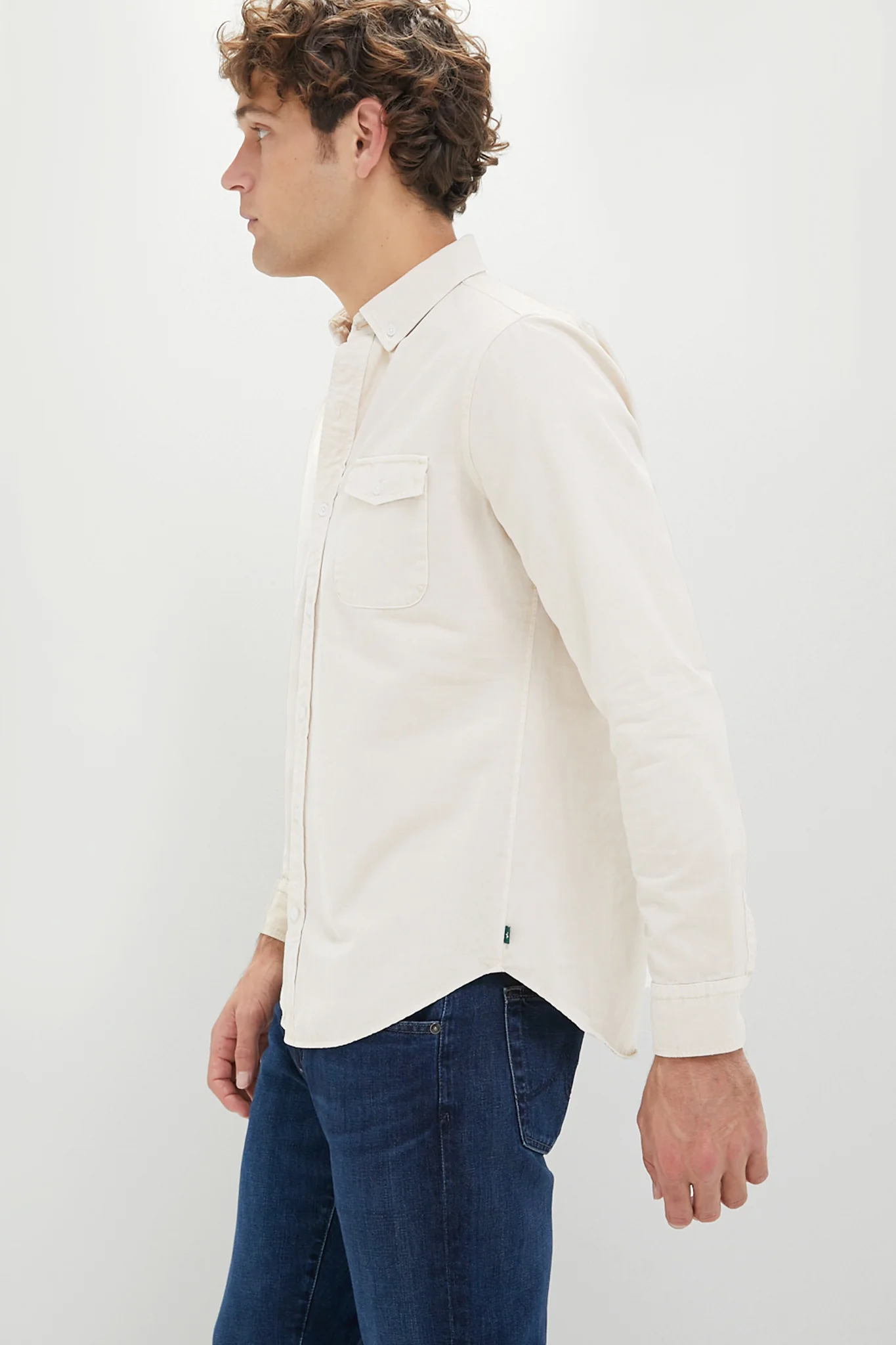 Sandstone Washed Denim Shirt - Image 4