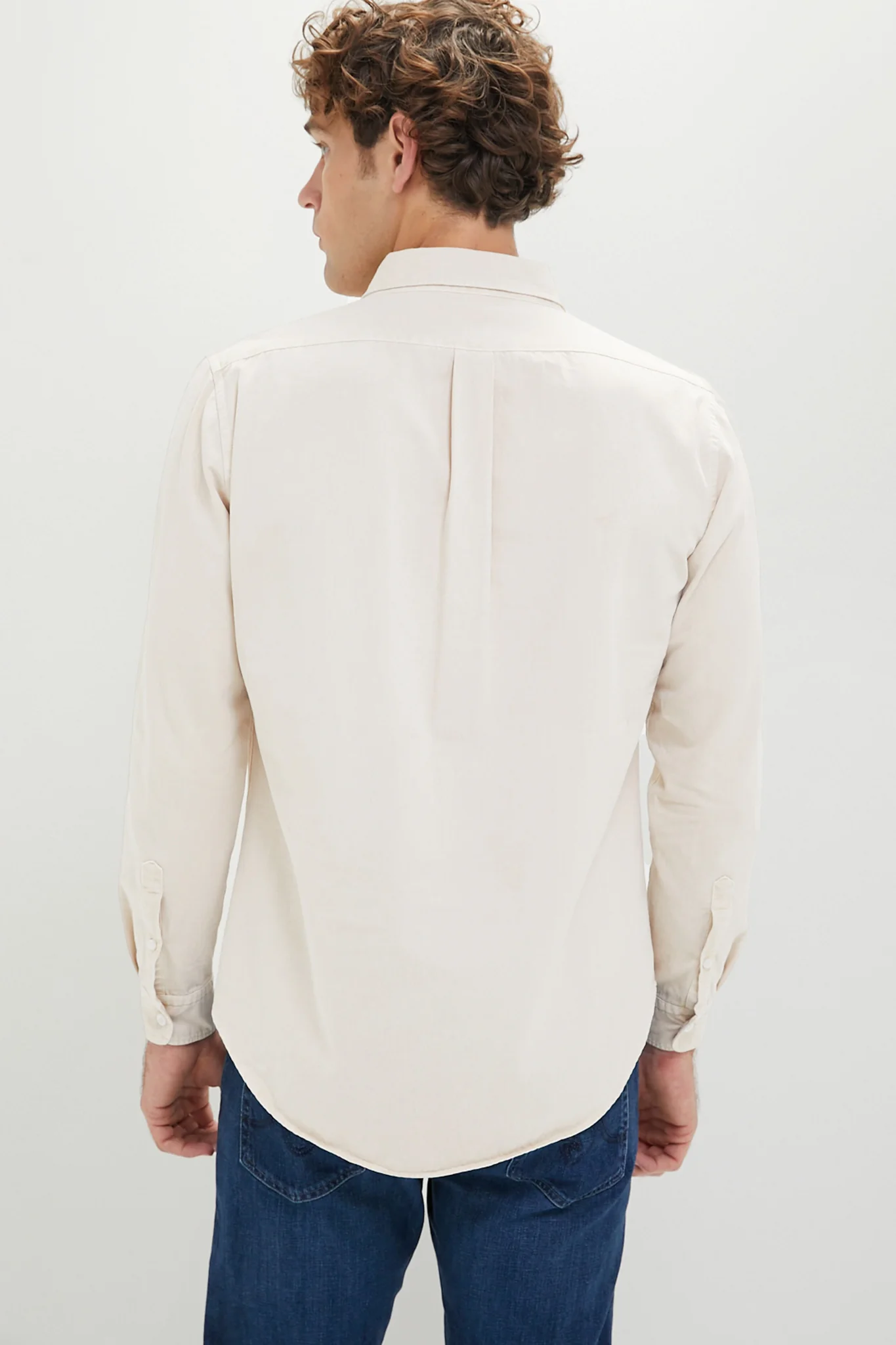 Sandstone Washed Denim Shirt - Image 5