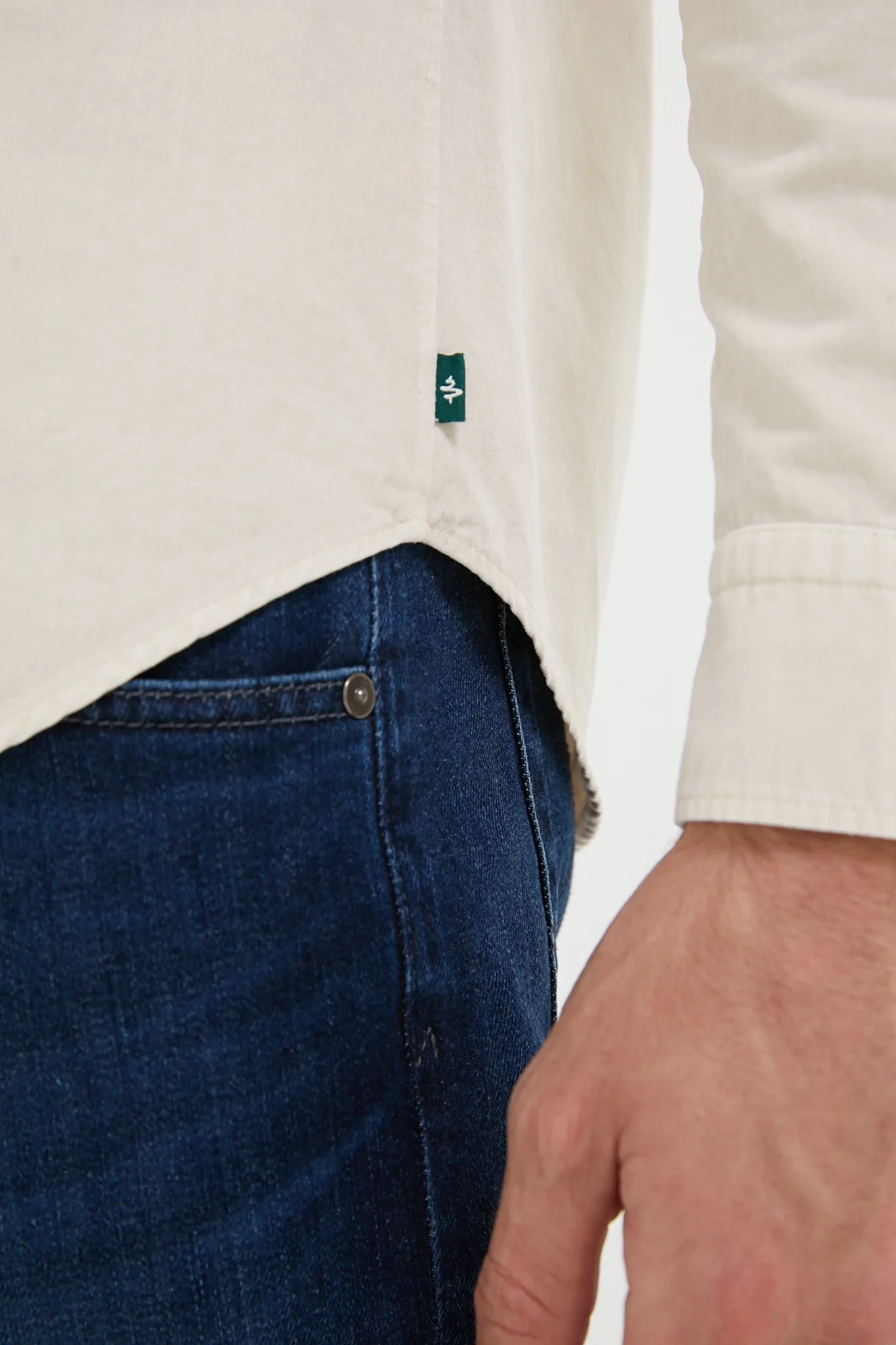 Sandstone Washed Denim Shirt - Image 6
