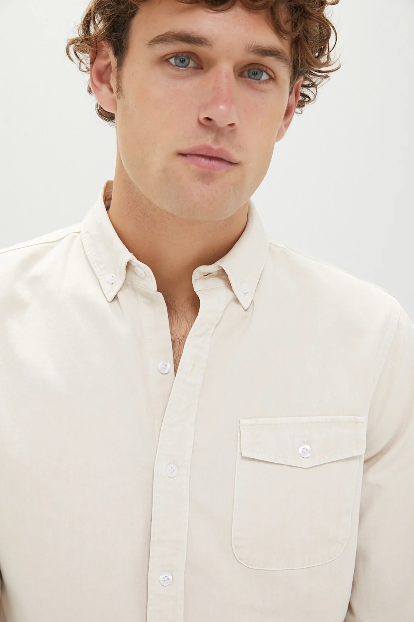 Sandstone Washed Denim Shirt - Image 7