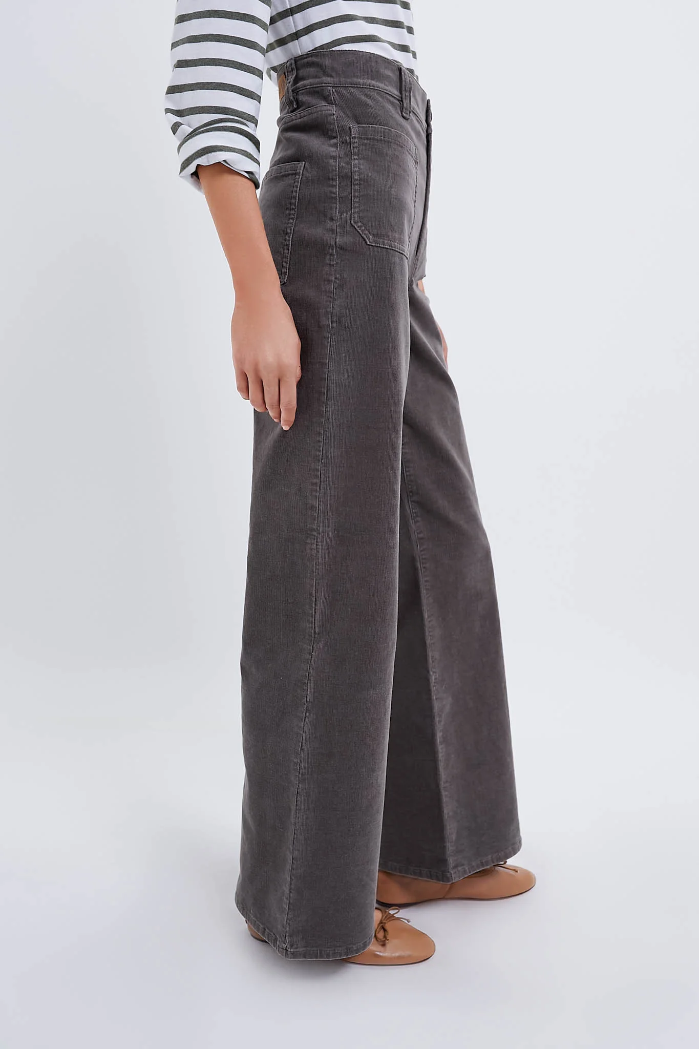 Sandwashed Dusk Corduroy Virginia Wideleg - Image 3
