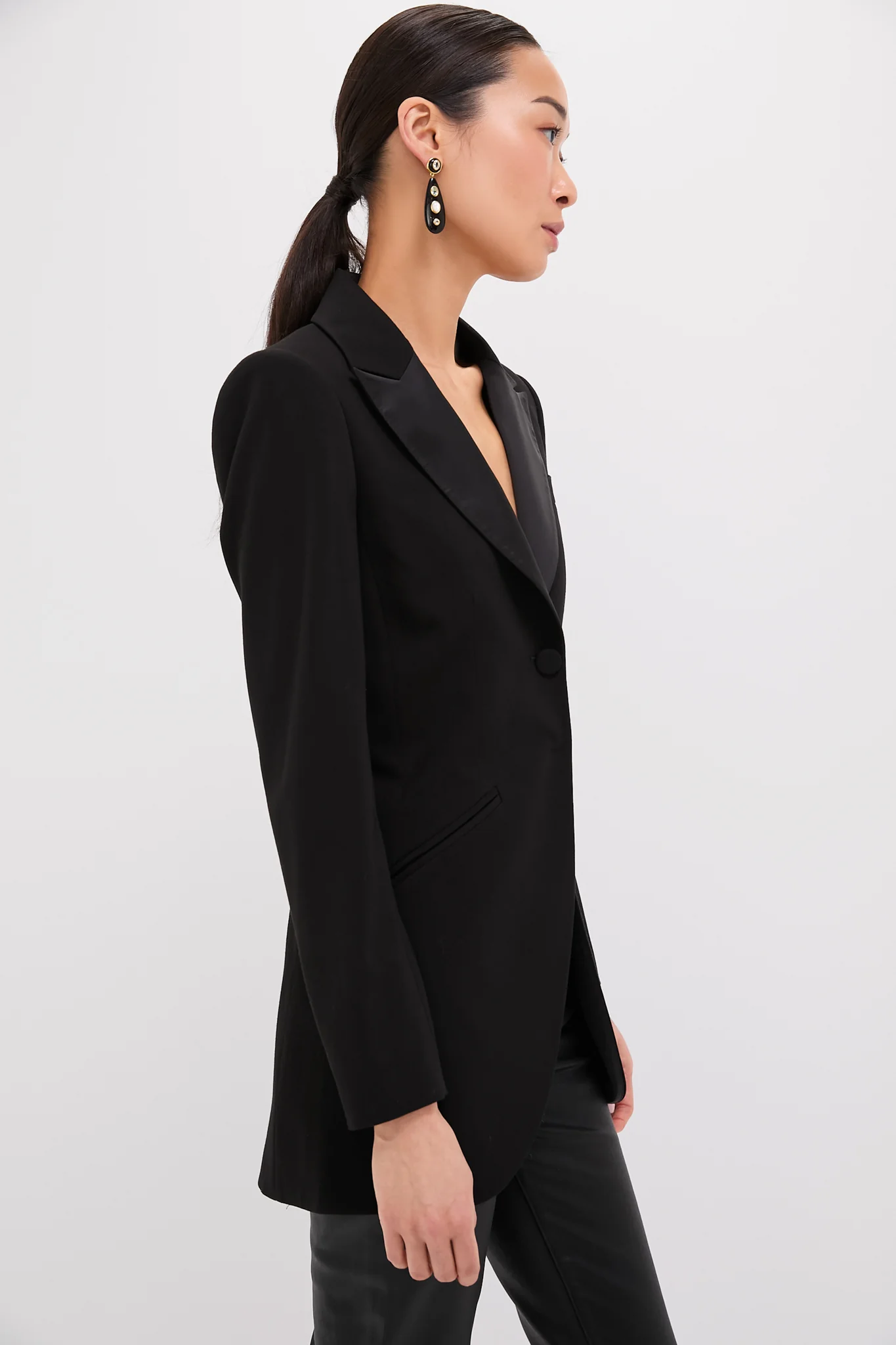 Satin Lapel Emile Blazer - Image 3