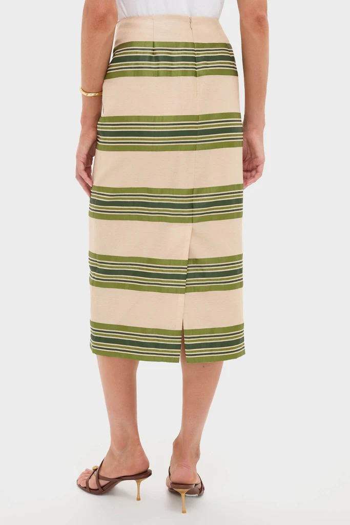 Satin Stripe Ellington Skirt - Image 4