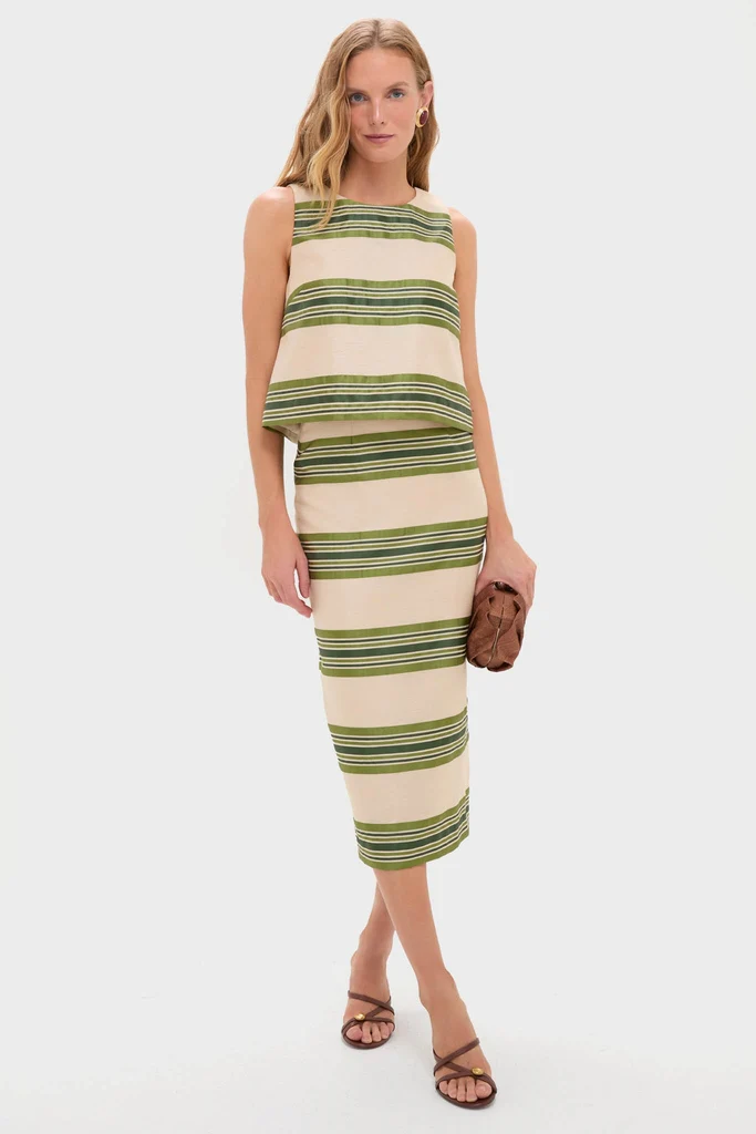 Satin Stripe Kerri Top - Image 2