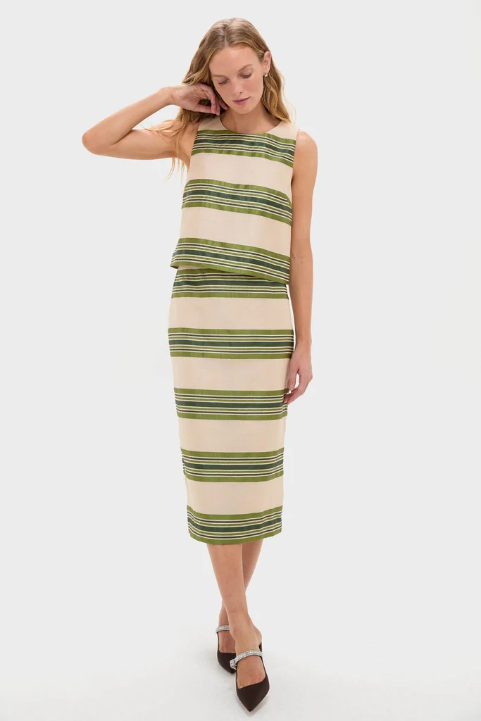 Satin Stripe Kerri Top - Image 8