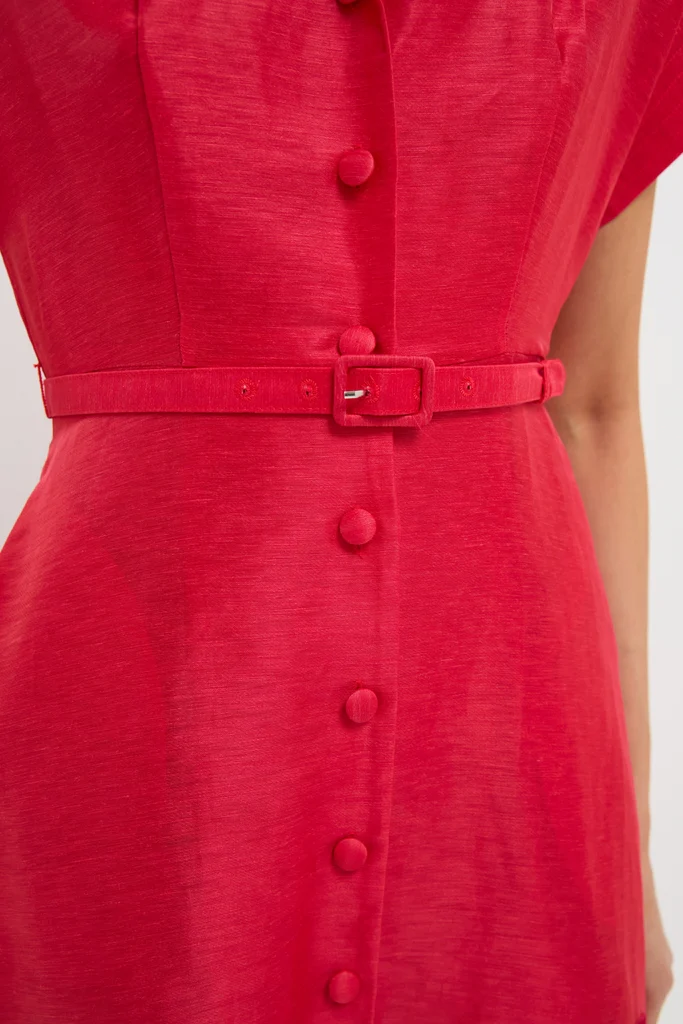 Scarlet Aubrey Applique Shirt Midi Dress - Image 5