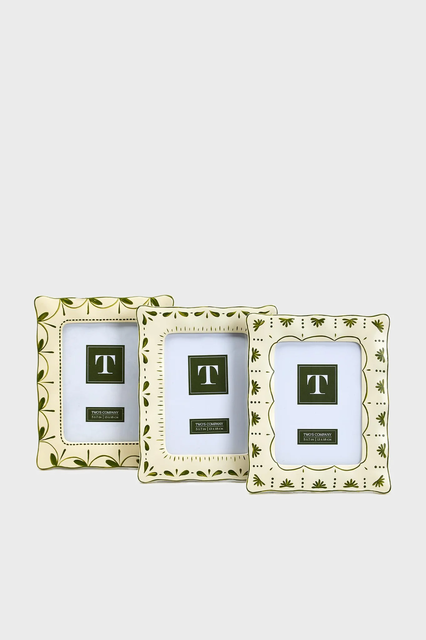 Sculpt and Scallop Hand-Painted 5x7 Photo Frame Assorted 3 Designs - Image 5