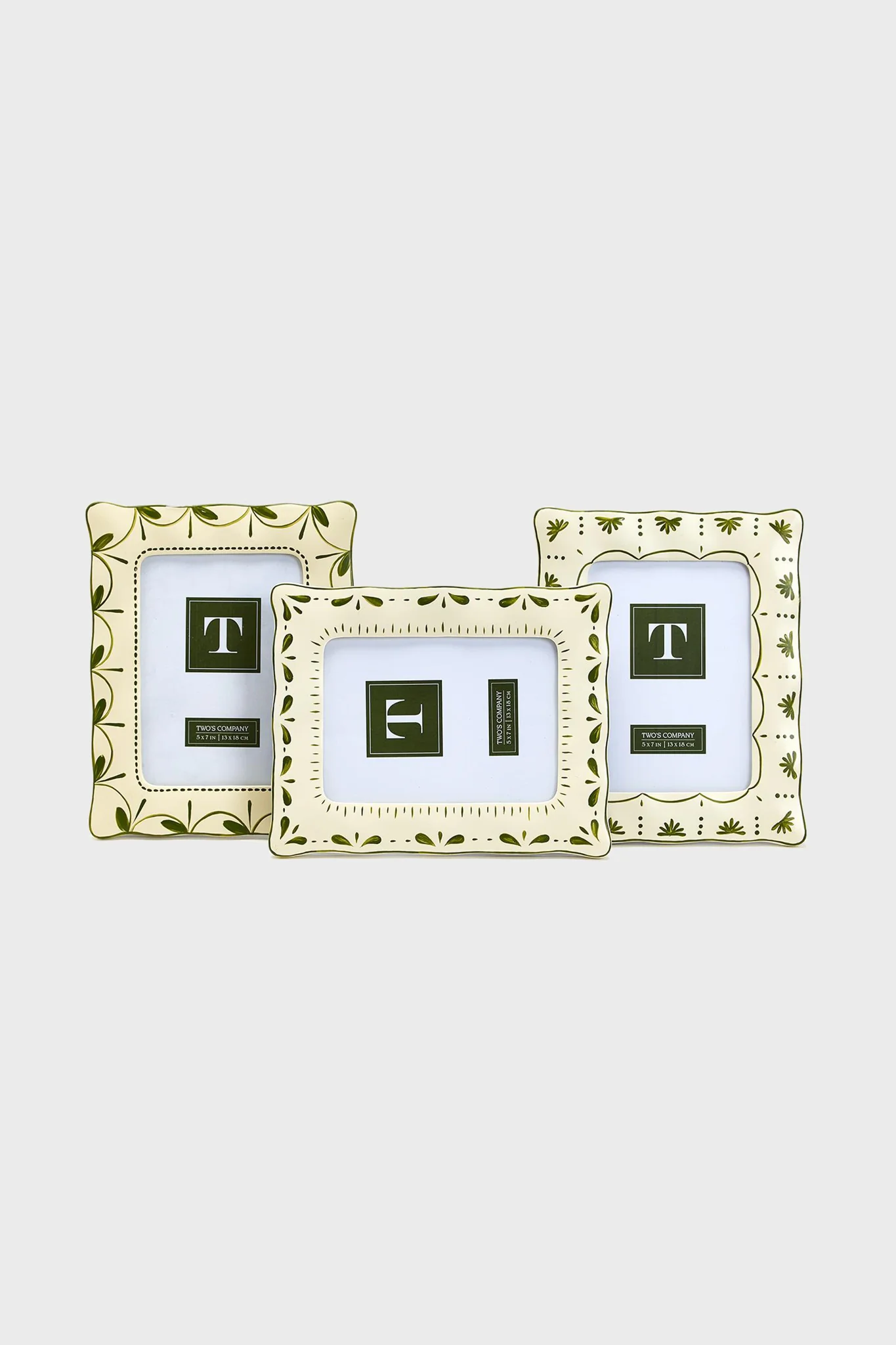 Sculpt and Scallop Hand-Painted 5x7 Photo Frame Assorted 3 Designs - Image 6