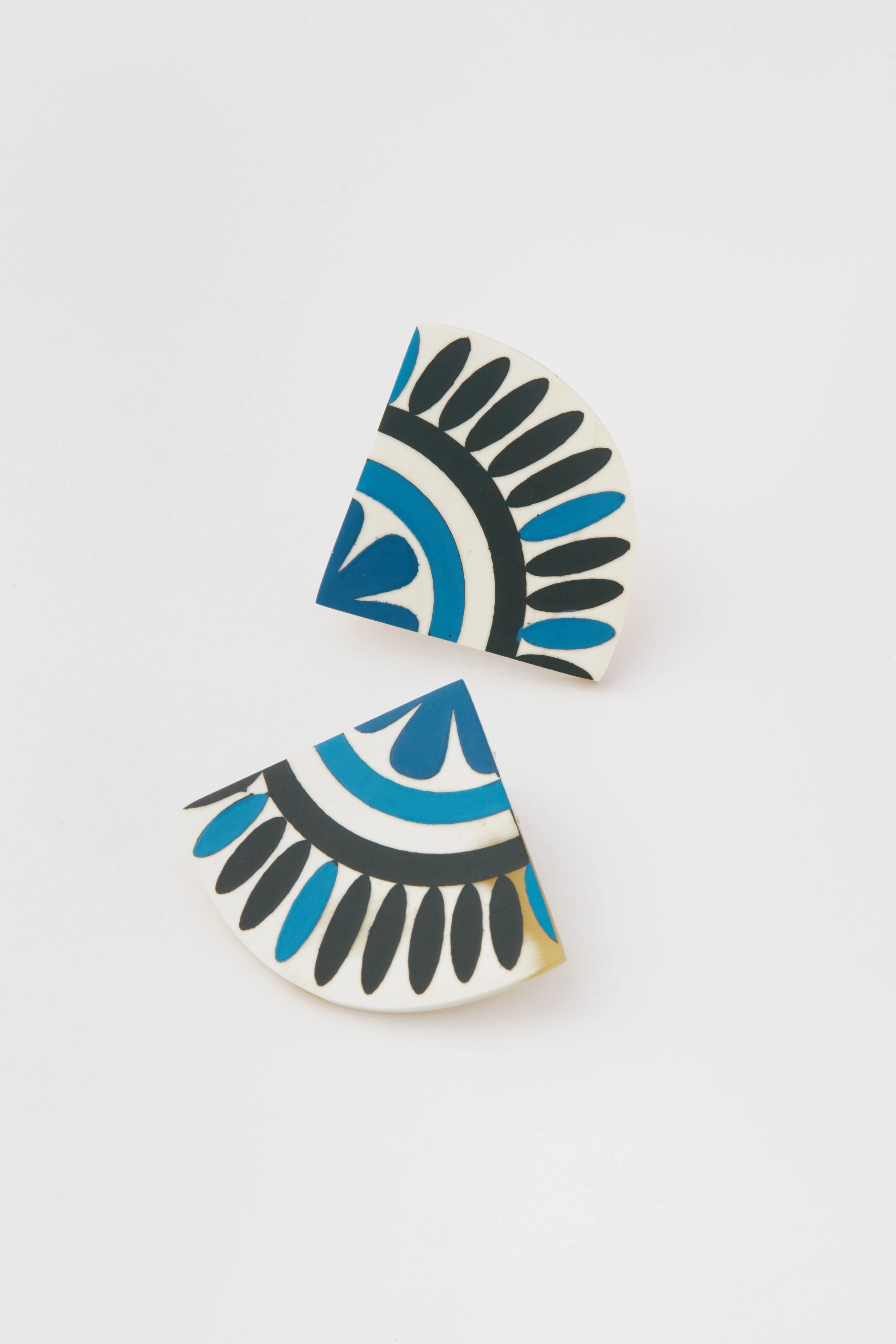 Sea Blue Tile Earrings - Image 4