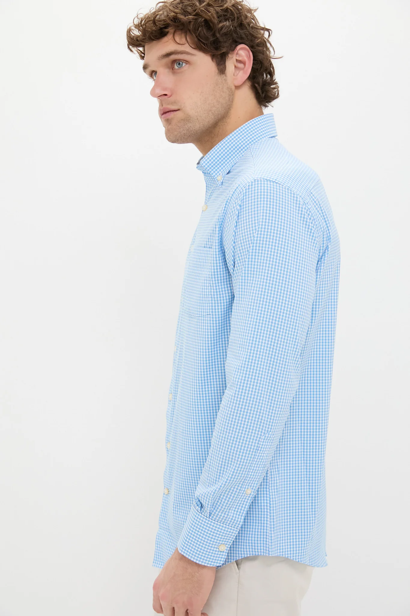Seaport Blue Derwent Performance Twill Sport Shirt - Image 3